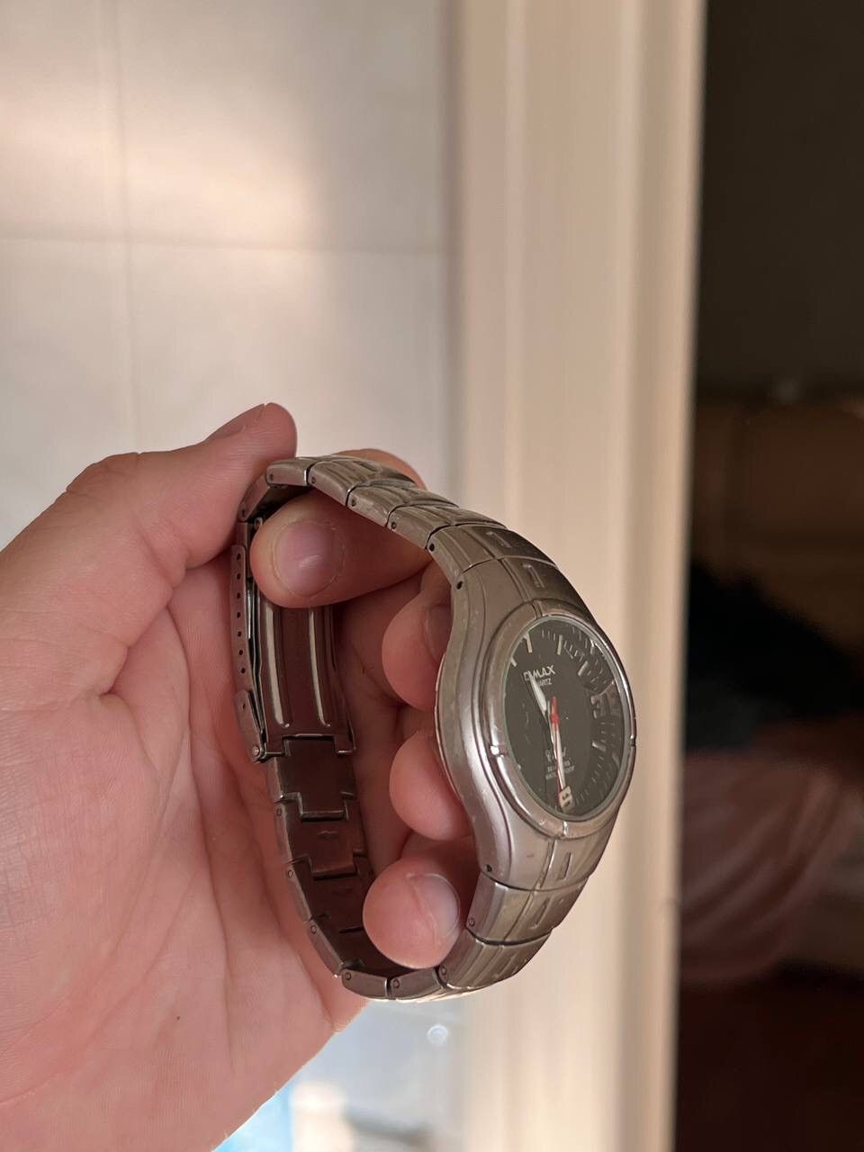 Japanese Brand × Vintage Vintage Japanese style futuristic Watch Y2K Omax Graphite Size ONE SIZE - 1 Thumbnail