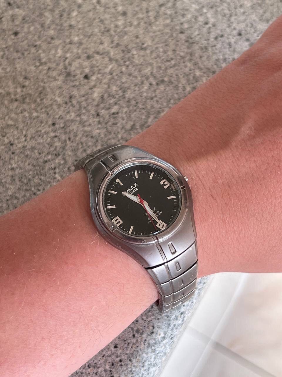 Japanese Brand × Vintage Vintage Japanese style futuristic Watch Y2K Omax Graphite Size ONE SIZE - 3 Thumbnail