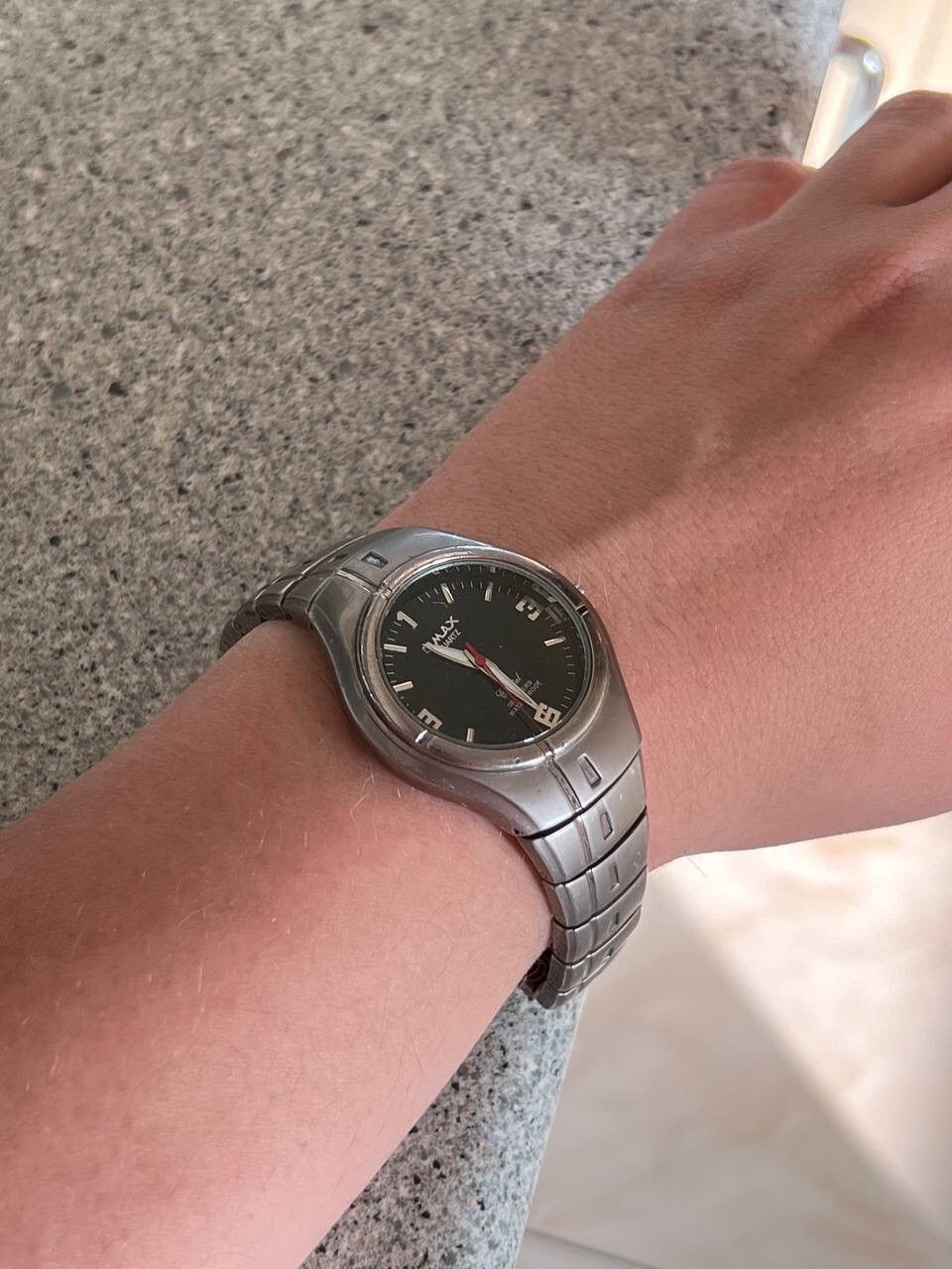 Japanese Brand × Vintage Vintage Japanese style futuristic Watch Y2K Omax Graphite Size ONE SIZE - 2 Thumbnail