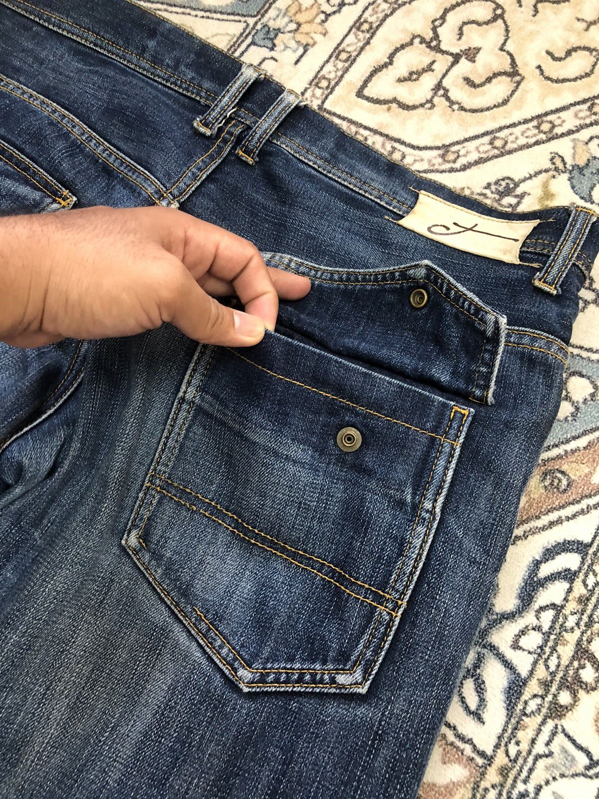Issey Miyake Vintage Issey Miyake Tete Homme Loose Cut Denim Jeans Women Size 36" / US 14 / IT 50 - 13 Thumbnail
