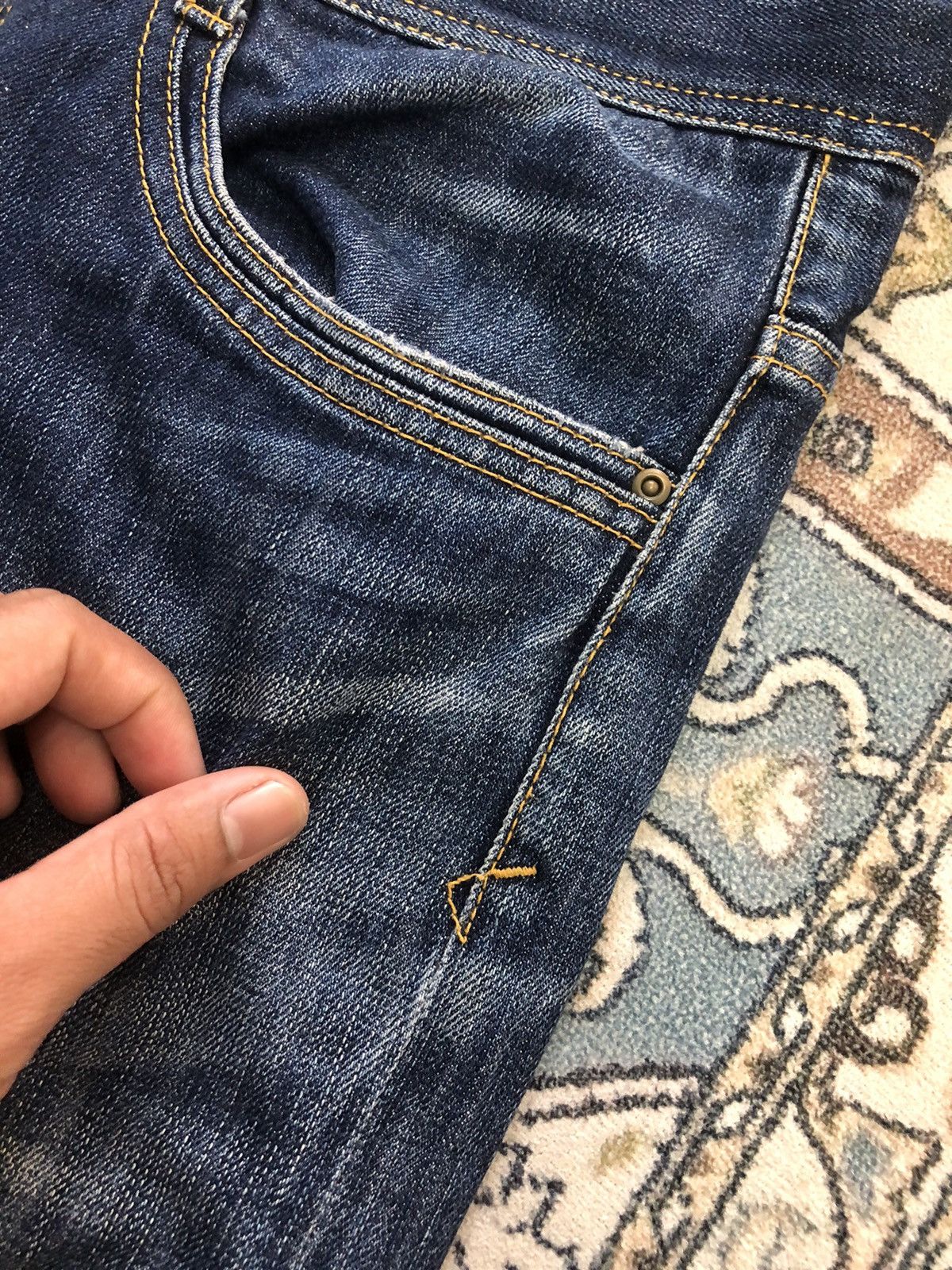 Issey Miyake Vintage Issey Miyake Tete Homme Loose Cut Denim Jeans Women Size 36" / US 14 / IT 50 - 9 Thumbnail