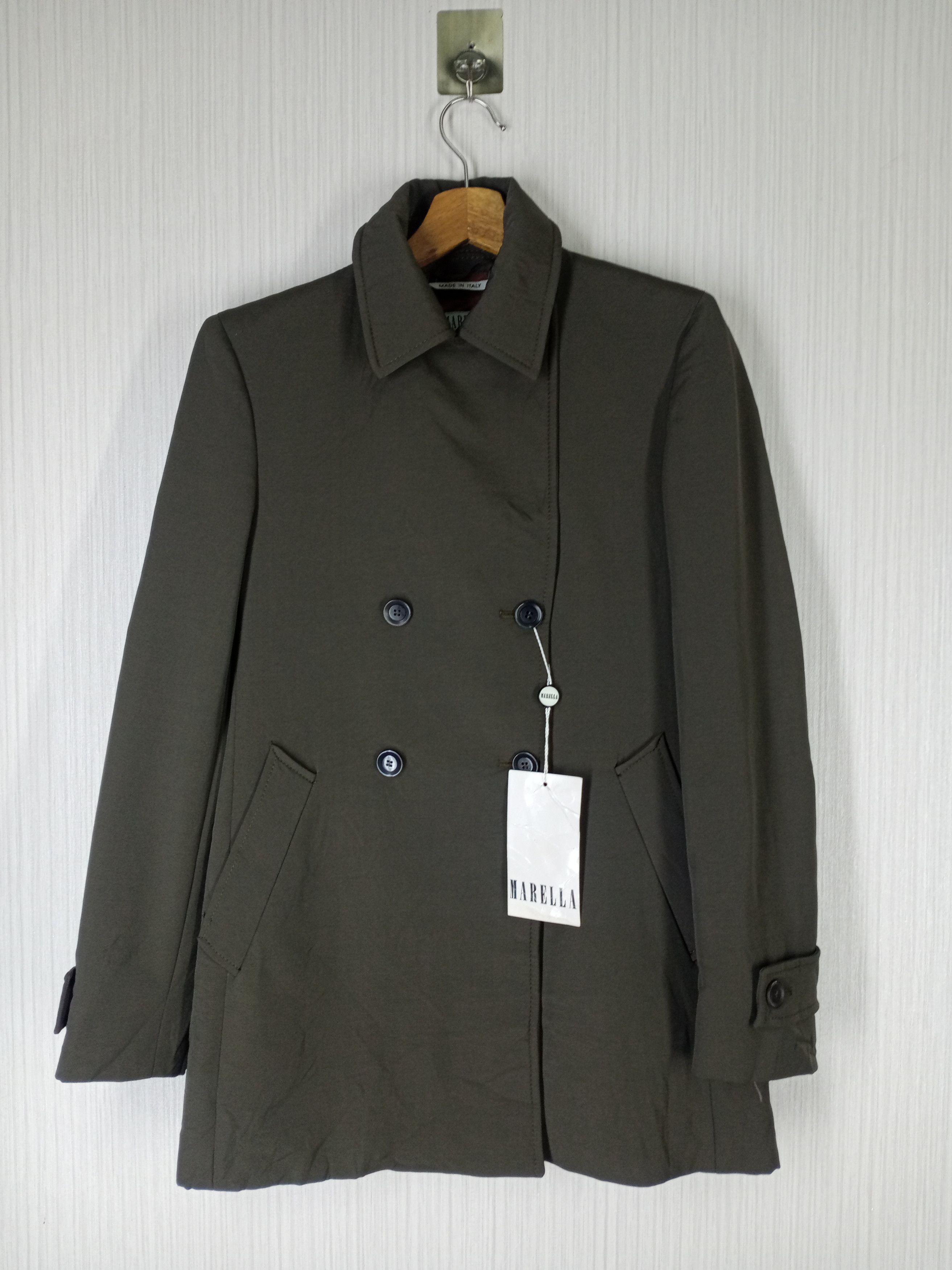 MADE IN ITALY MARELLA DOUBLE BREAST TRENCH COAT