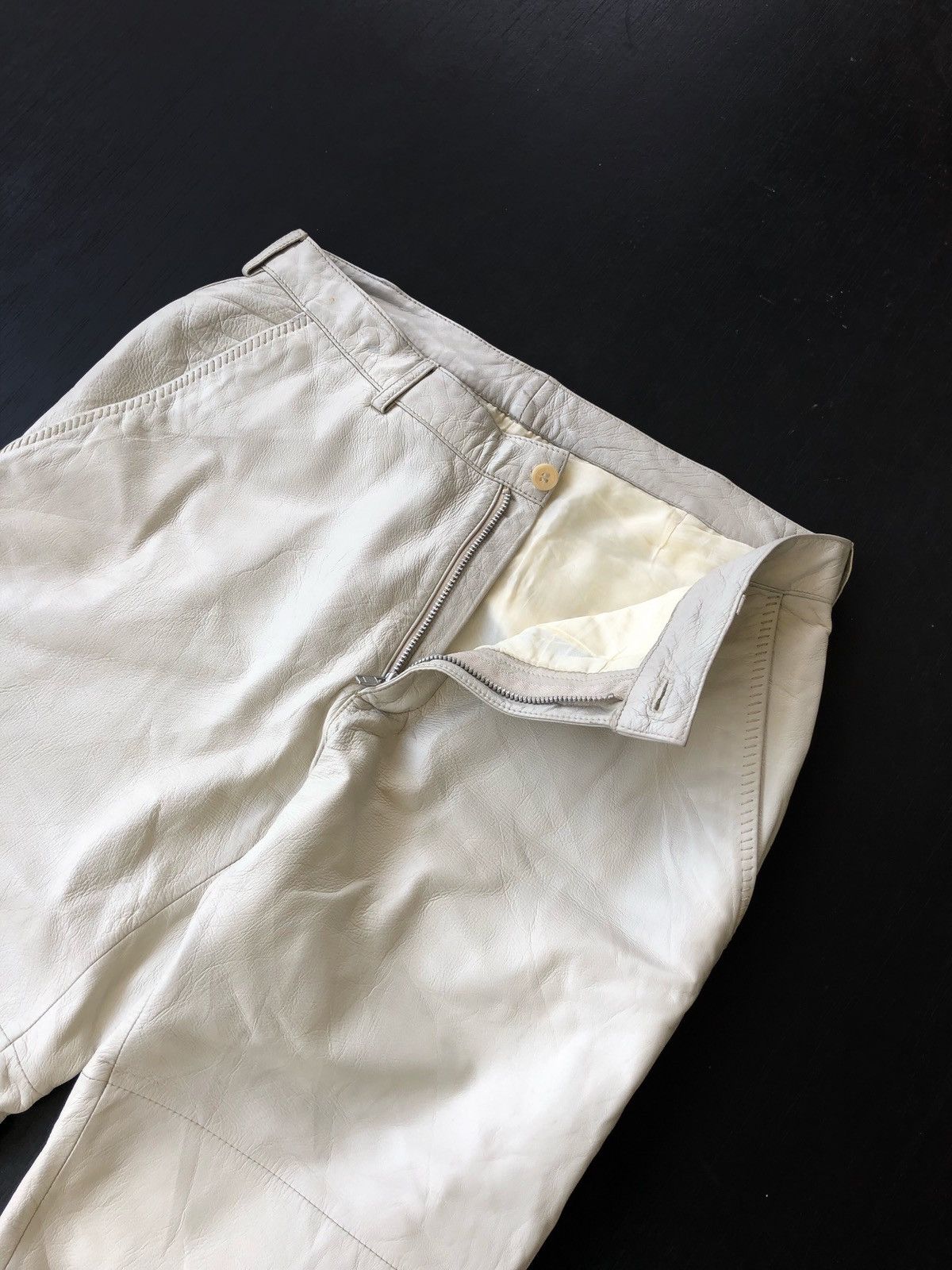 Jean Paul Gaultier SUPER RARE🔥Jean Paul Gaultier Homme Leather Pants Size US 30 / EU 46 - 7 Thumbnail