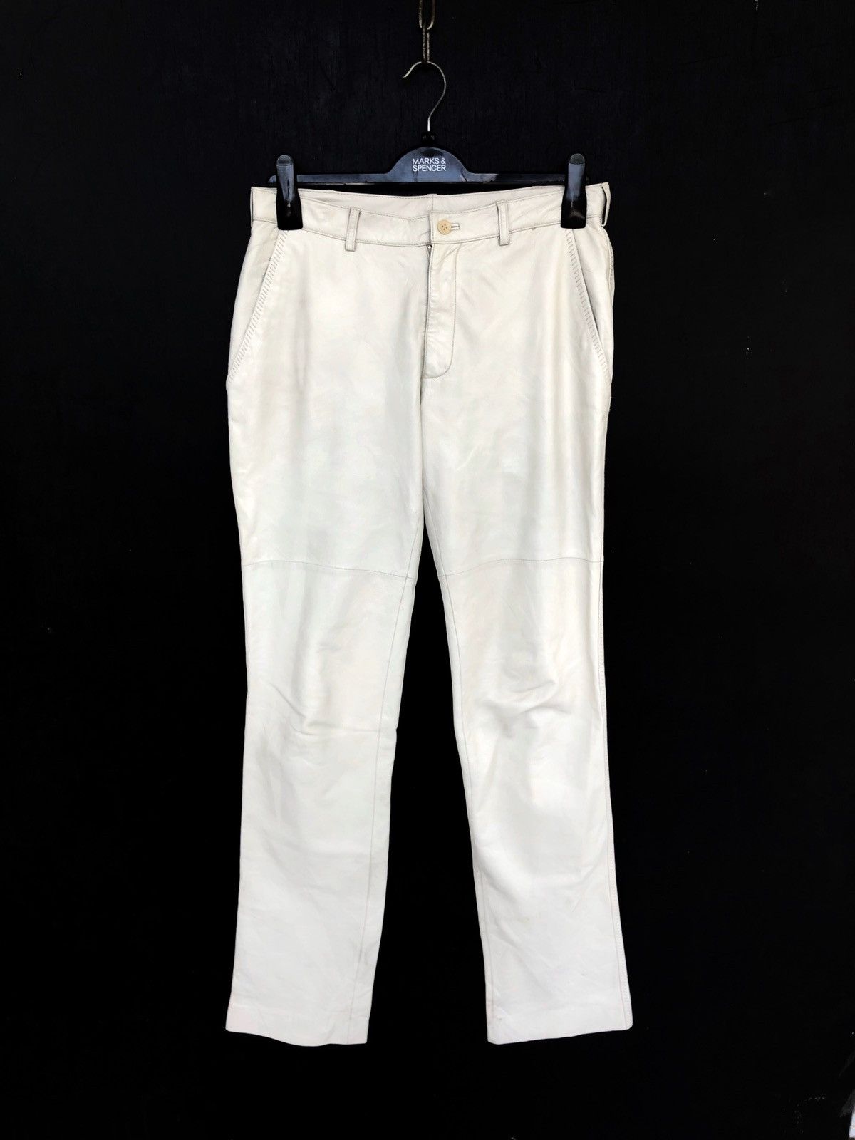 Jean Paul Gaultier SUPER RARE🔥Jean Paul Gaultier Homme Leather Pants Size US 30 / EU 46 - 4 Thumbnail