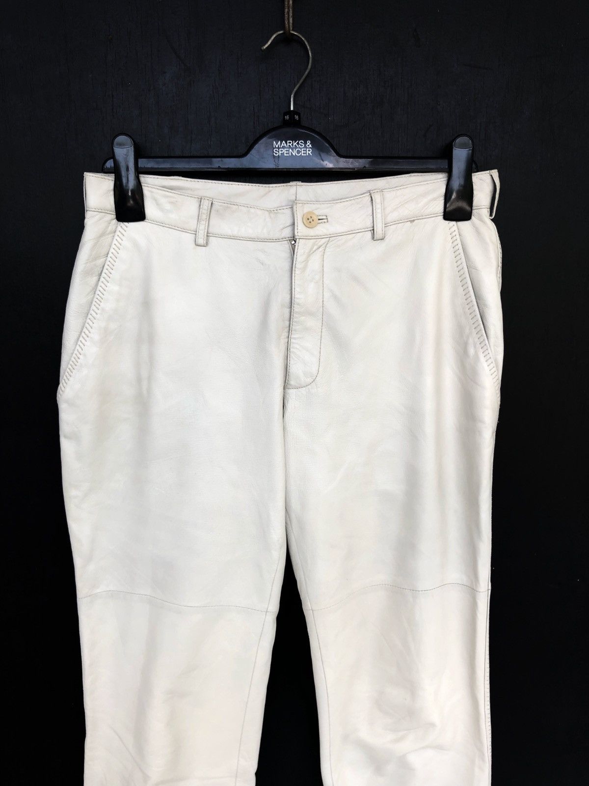 Jean Paul Gaultier SUPER RARE🔥Jean Paul Gaultier Homme Leather Pants Size US 30 / EU 46 - 5 Thumbnail