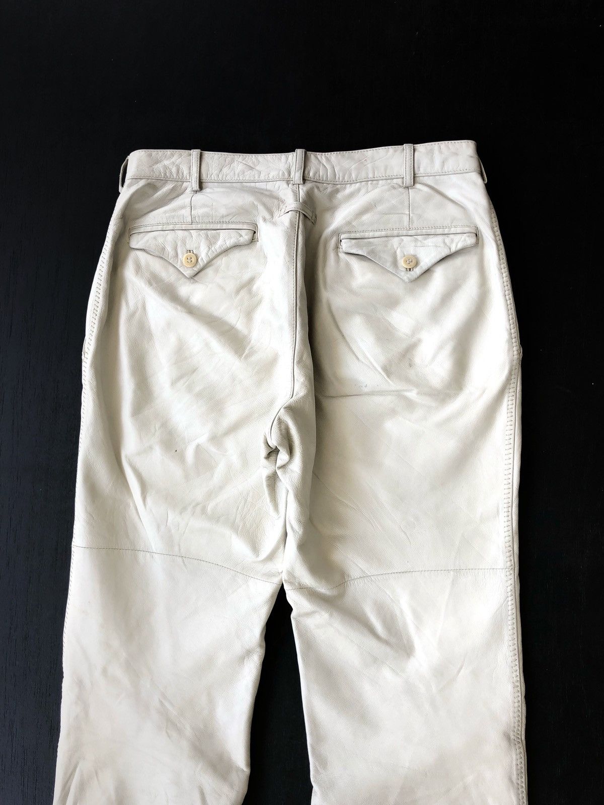 Jean Paul Gaultier SUPER RARE🔥Jean Paul Gaultier Homme Leather Pants Size US 30 / EU 46 - 1 Thumbnail