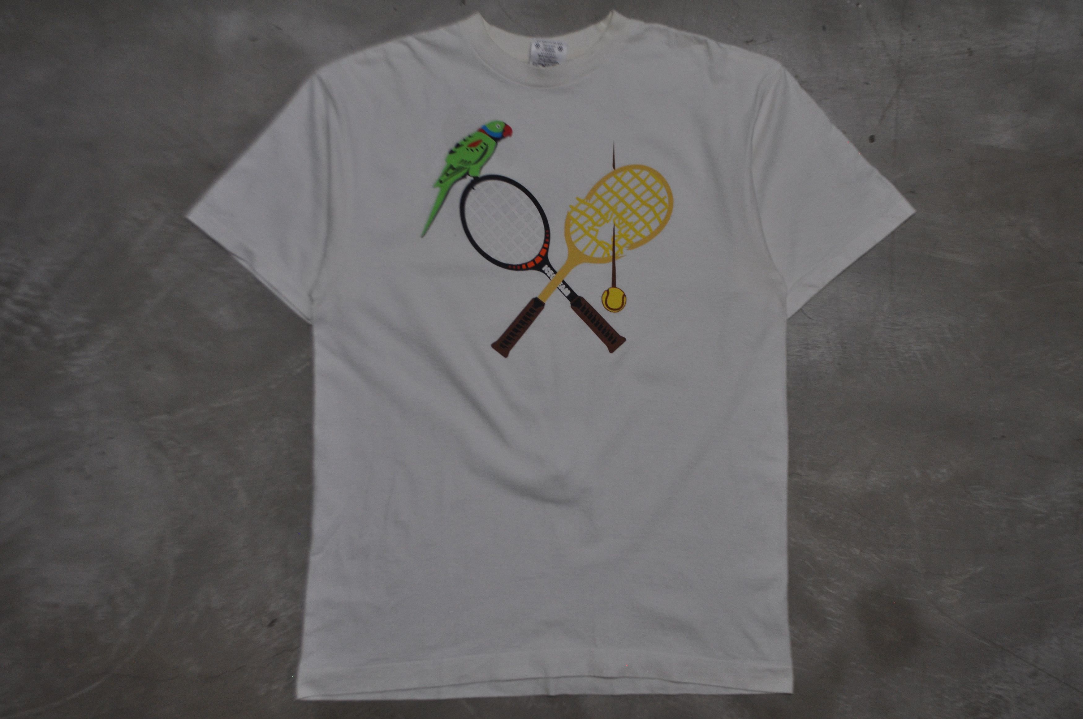 image of Billionaire Boys Club - Season 6 - Badminton Logo Tee in White, Men's (Size Large)