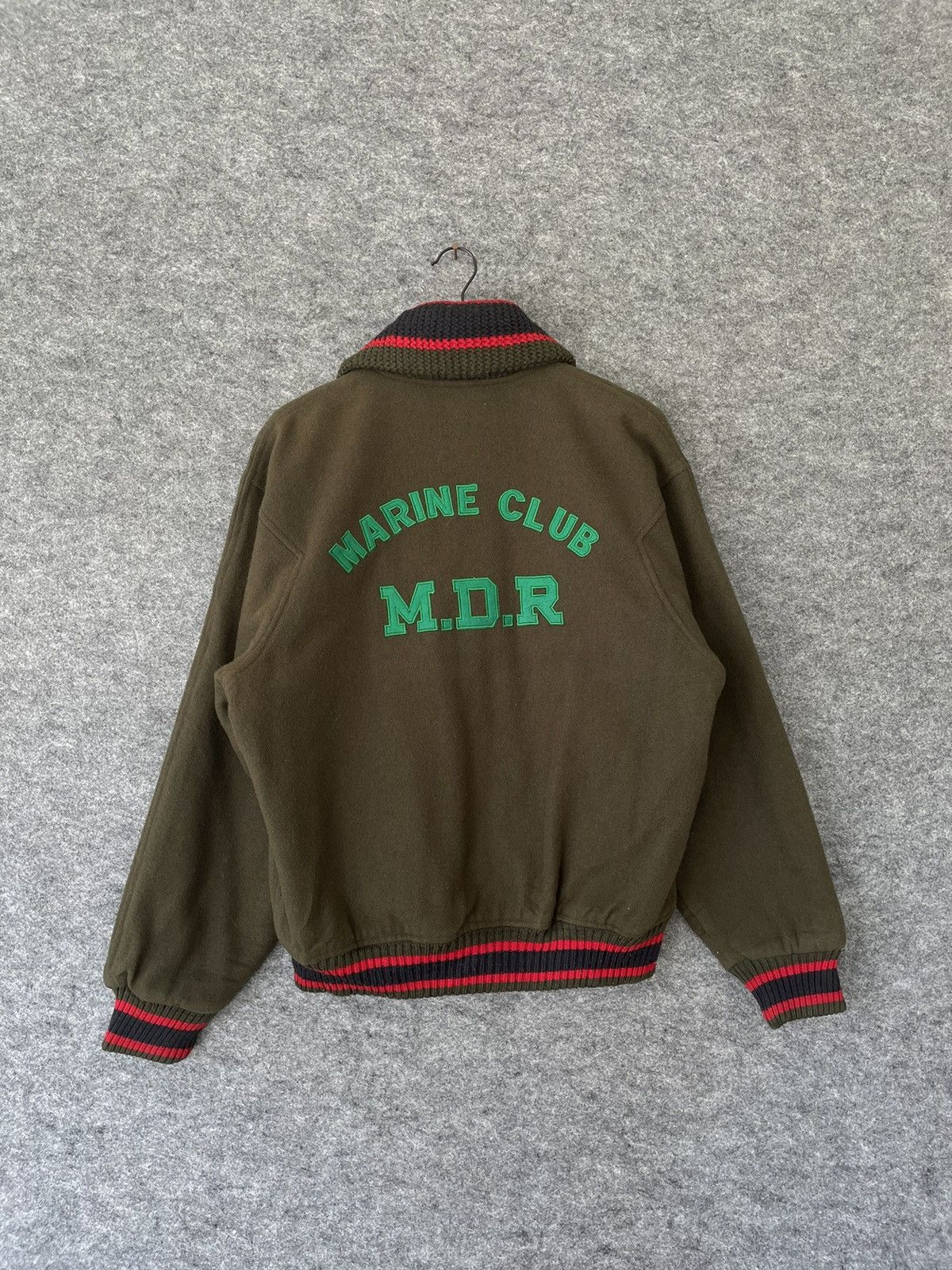 image of Oldvarsitystadium x Vintage Marine Club Marina Delrey Varsity in Mix, Men's (Size Medium)