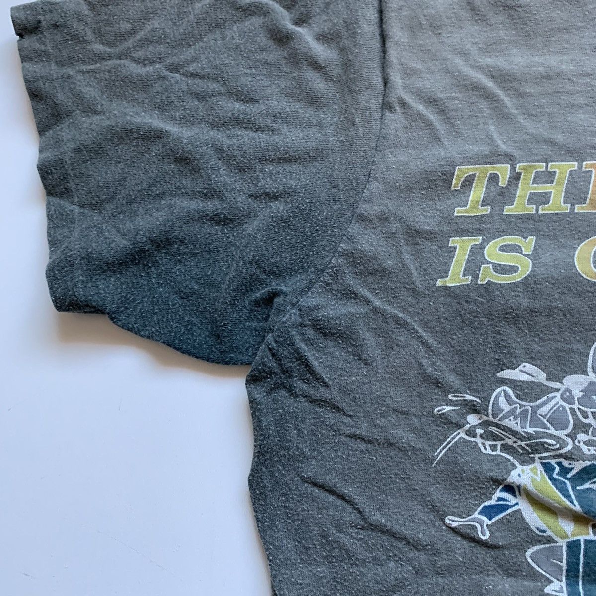 Vintage Vintage 80s The Rat Race Is Over Graphic Sun Faded T Shirt Size US M / EU 48-50 / 2 - 3 Thumbnail