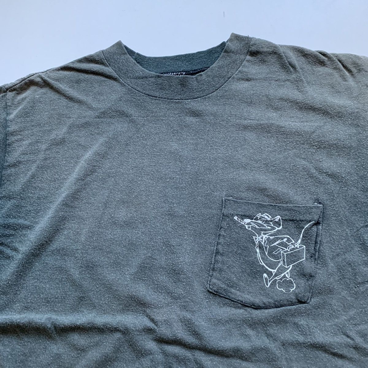 Vintage Vintage 80s The Rat Race Is Over Graphic Sun Faded T Shirt Size US M / EU 48-50 / 2 - 5 Thumbnail