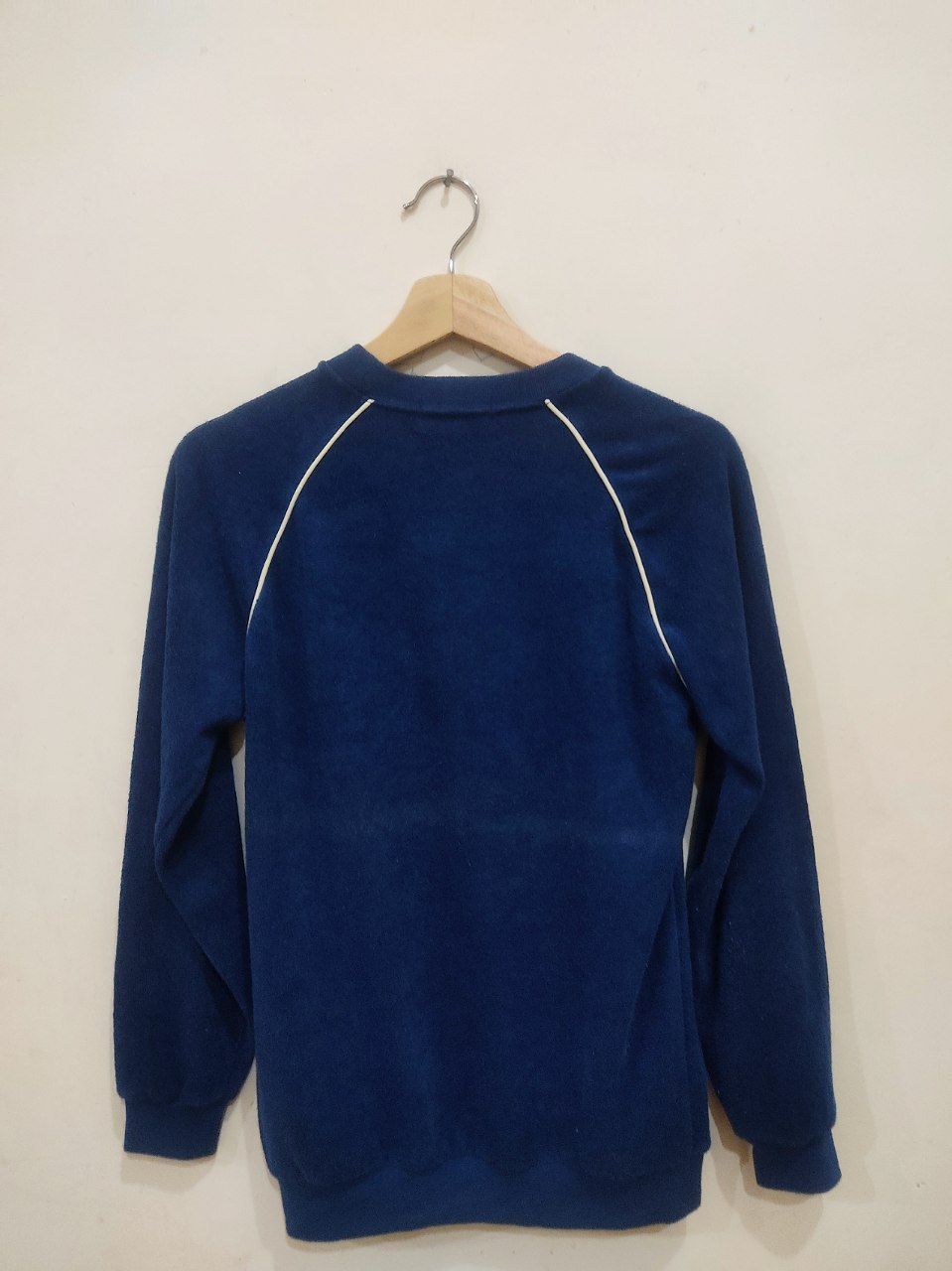 Adidas × Vintage Vintage Adidas Trifoil Blue Sweatshirt Size US M / EU 48-50 / 2 - 2 Thumbnail