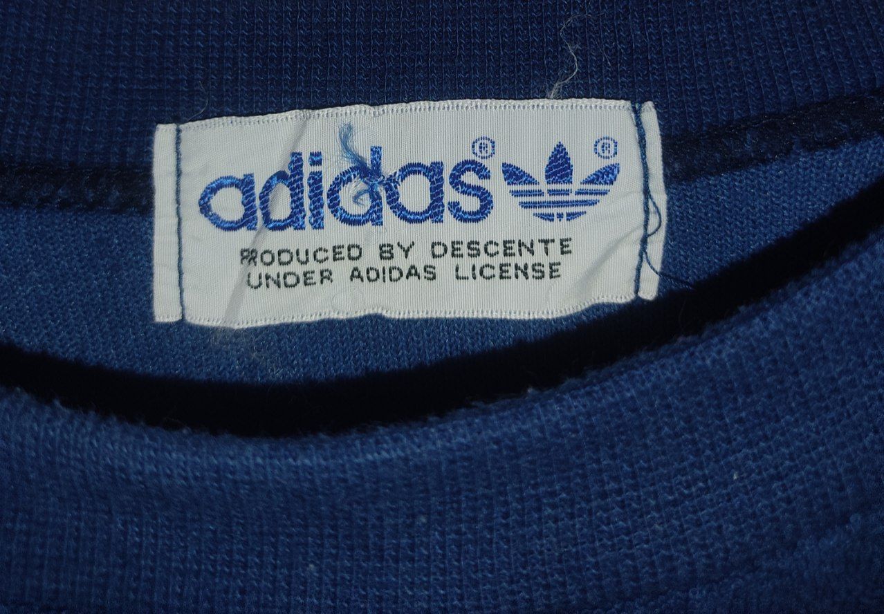 Adidas × Vintage Vintage Adidas Trifoil Blue Sweatshirt Size US M / EU 48-50 / 2 - 4 Thumbnail