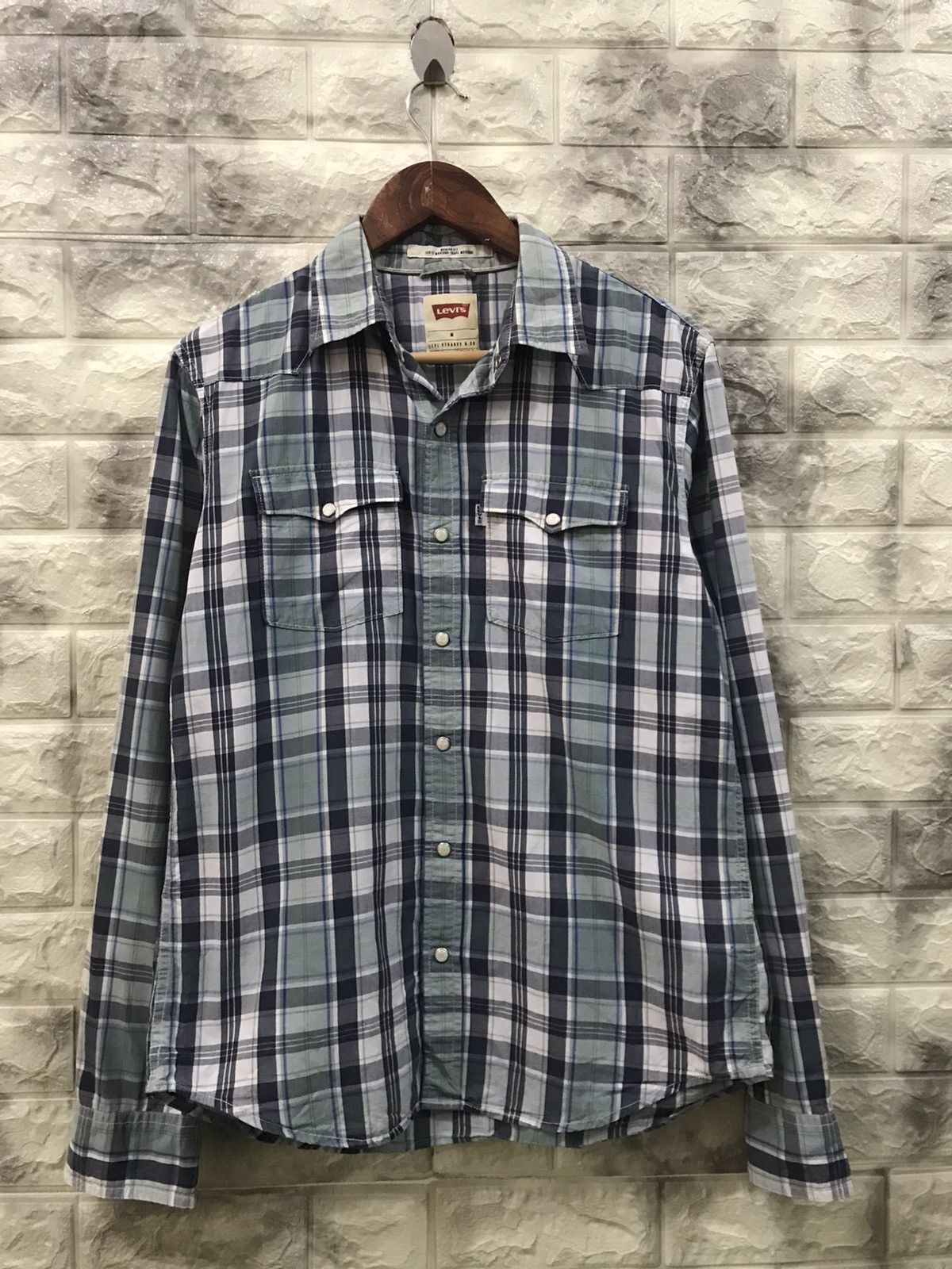 Levi's Vintage Clothing Vintage Levi’s Stone Button Flannel Size US M / EU 48-50 / 2 - 1 Thumbnail