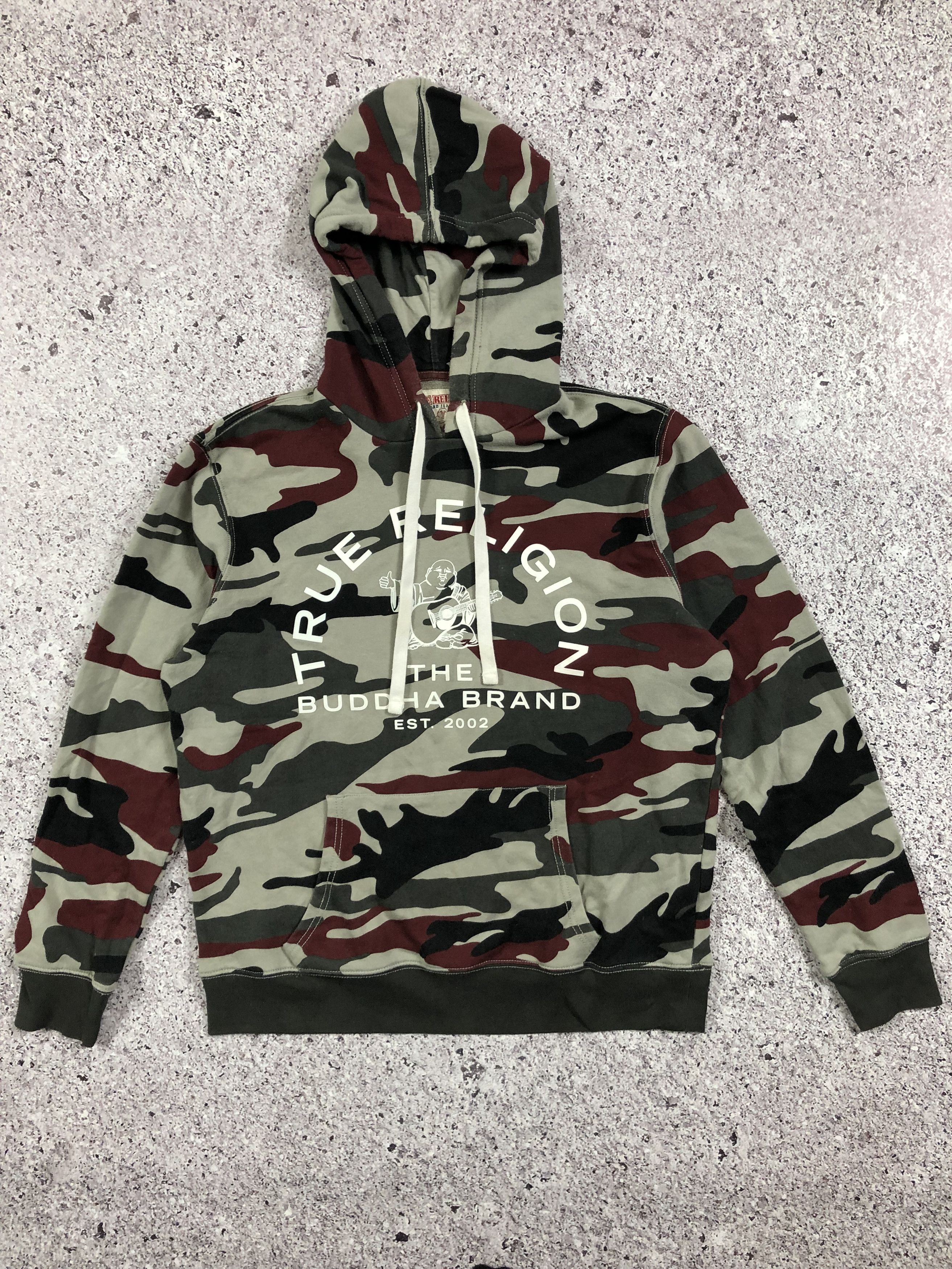 True religion camo hoodie sale