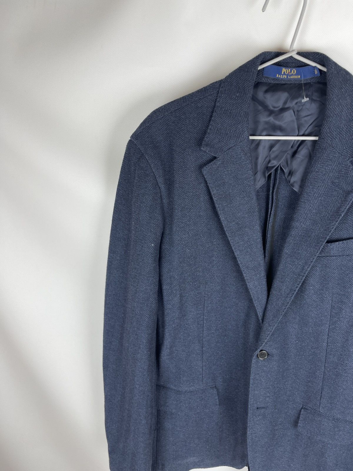 Polo Ralph Lauren Polo Ralph Lauren Herringbone tweed unlined blazer 2 button Size 44R - 8 Thumbnail