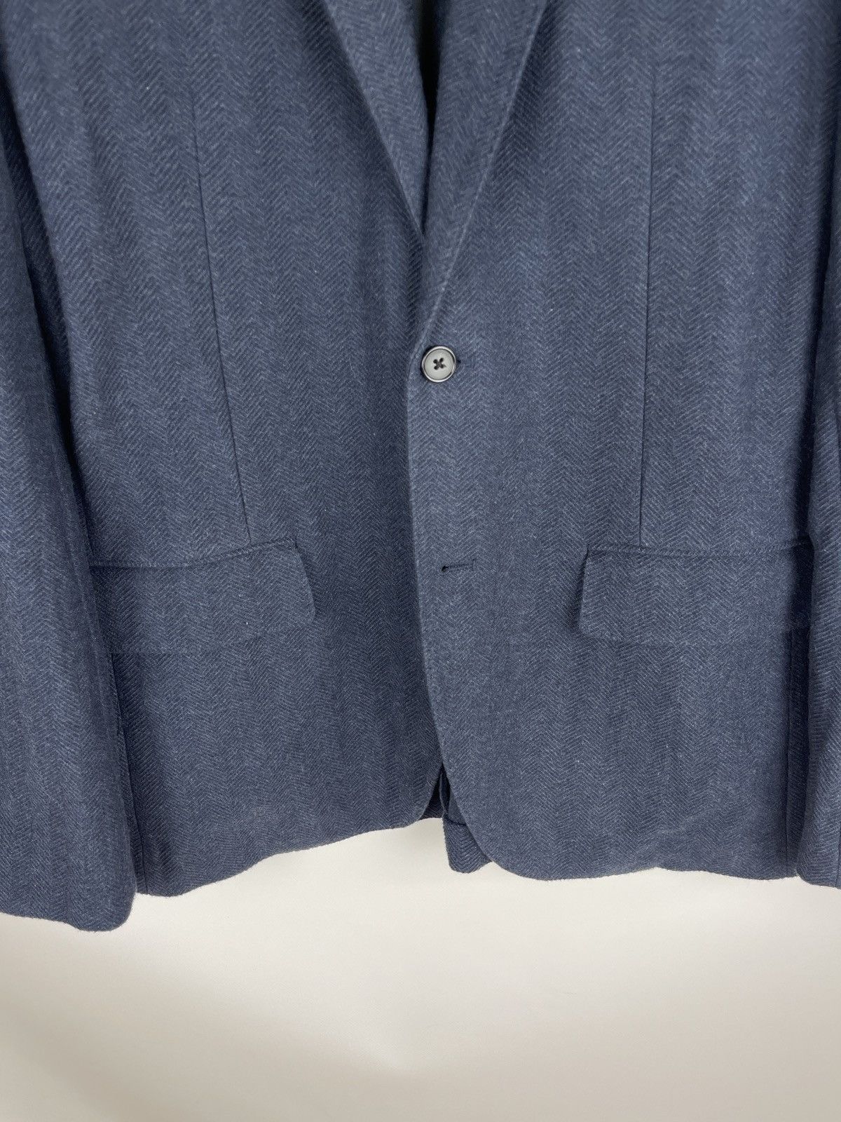 Polo Ralph Lauren Polo Ralph Lauren Herringbone tweed unlined blazer 2 button Size 44R - 6 Thumbnail