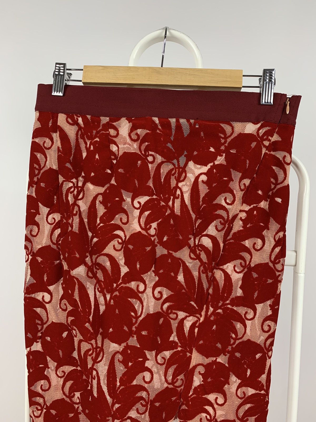 Ann Demeulemeester Ann Demeulemeester Elma Red Mini Skirt Size 25" / US 0 / IT 36 - 8 Thumbnail
