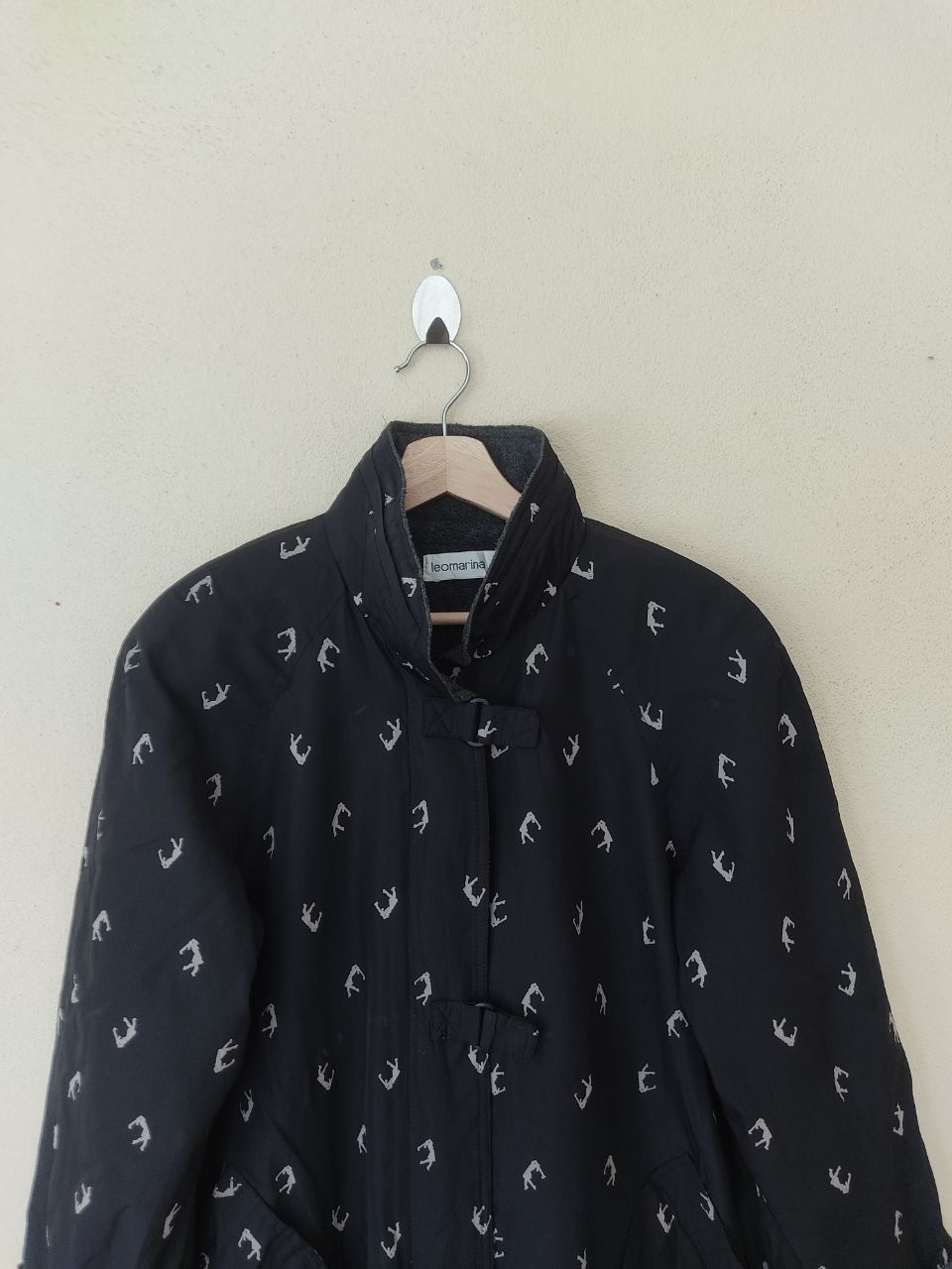 Japanese Brand × Vintage Leomarina Fullprint Long Black Jacket Size US M / EU 48-50 / 2 - 3 Thumbnail