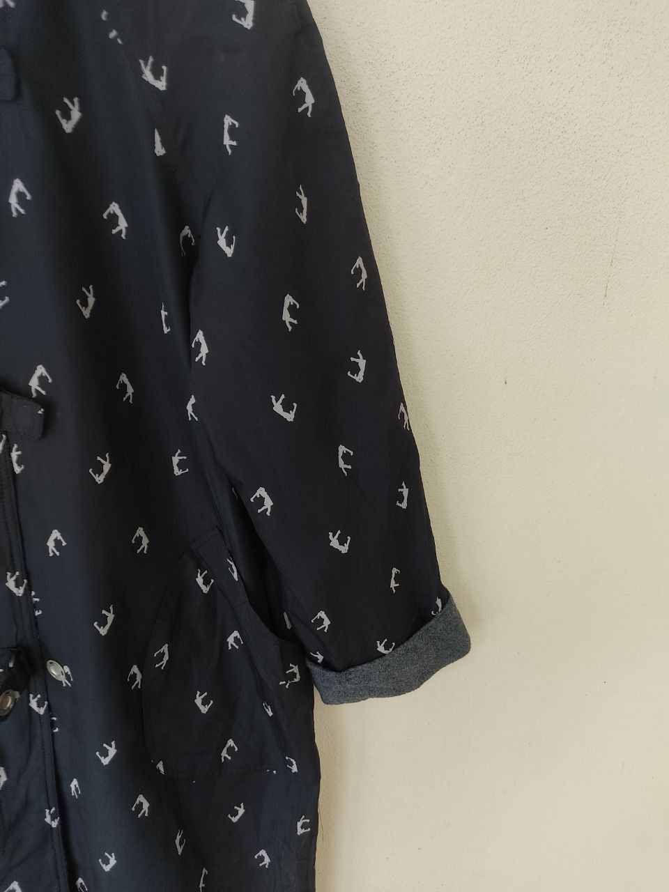 Japanese Brand × Vintage Leomarina Fullprint Long Black Jacket Size US M / EU 48-50 / 2 - 5 Thumbnail