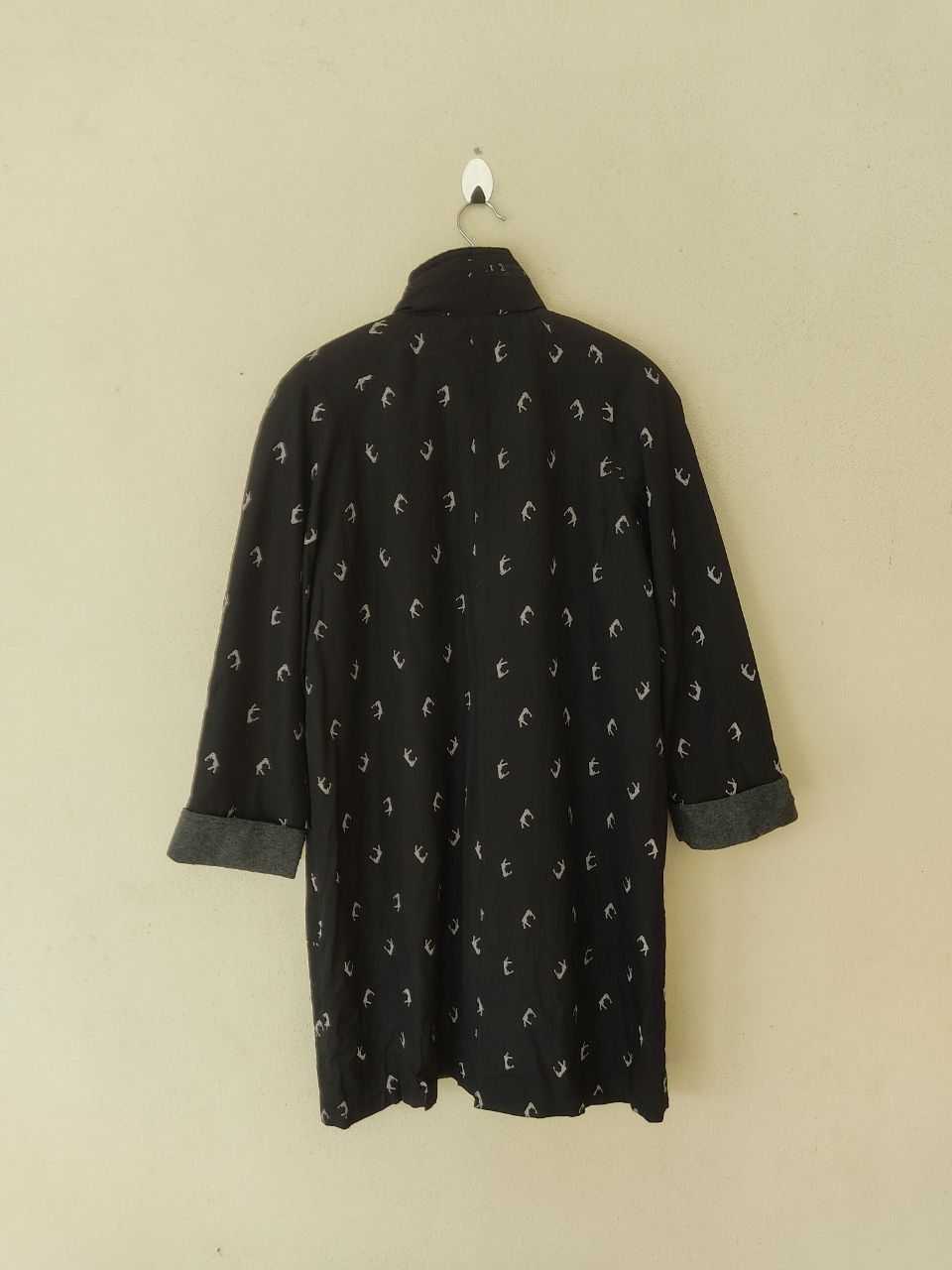Japanese Brand × Vintage Leomarina Fullprint Long Black Jacket Size US M / EU 48-50 / 2 - 4 Thumbnail