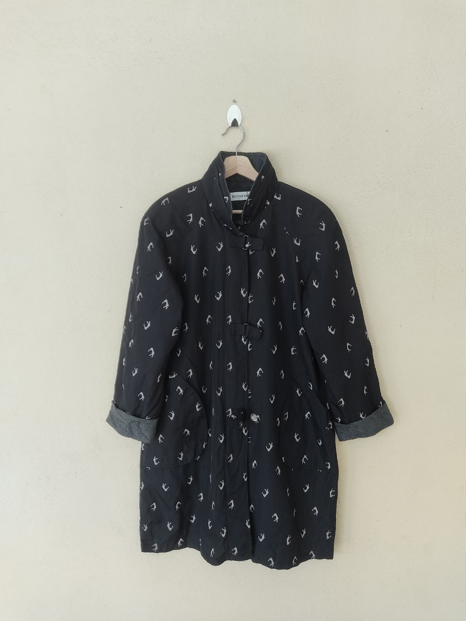 Japanese Brand × Vintage Leomarina Fullprint Long Black Jacket Size US M / EU 48-50 / 2 - 2 Thumbnail