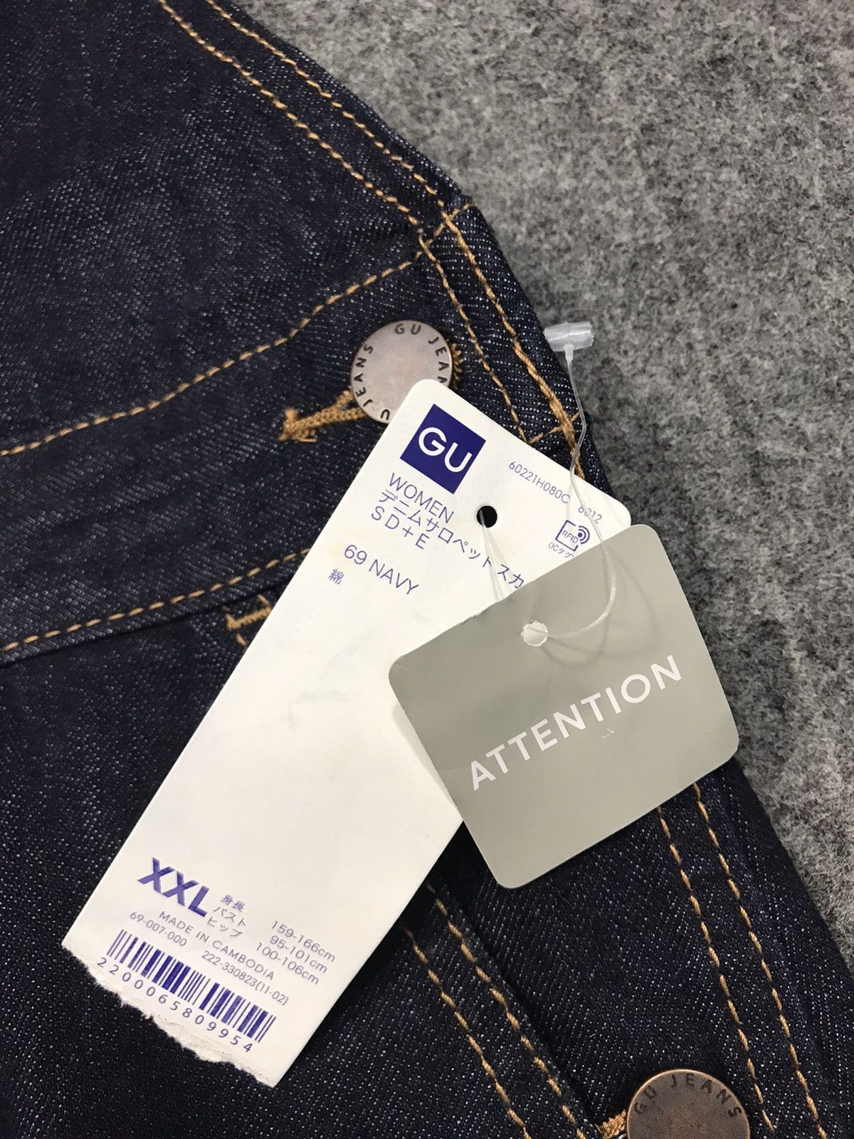 Designer × Vintage Japanese Brand UnWorn Deadstock Condition Coverall Dungaree Size US 35 - 5 Thumbnail