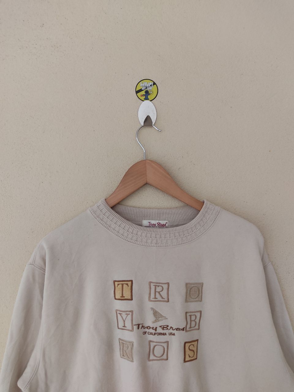 Japanese Brand × Vintage EMBROIDERED TROY BROS SWEATSHIRT Size US M / EU 48-50 / 2 - 2 Thumbnail