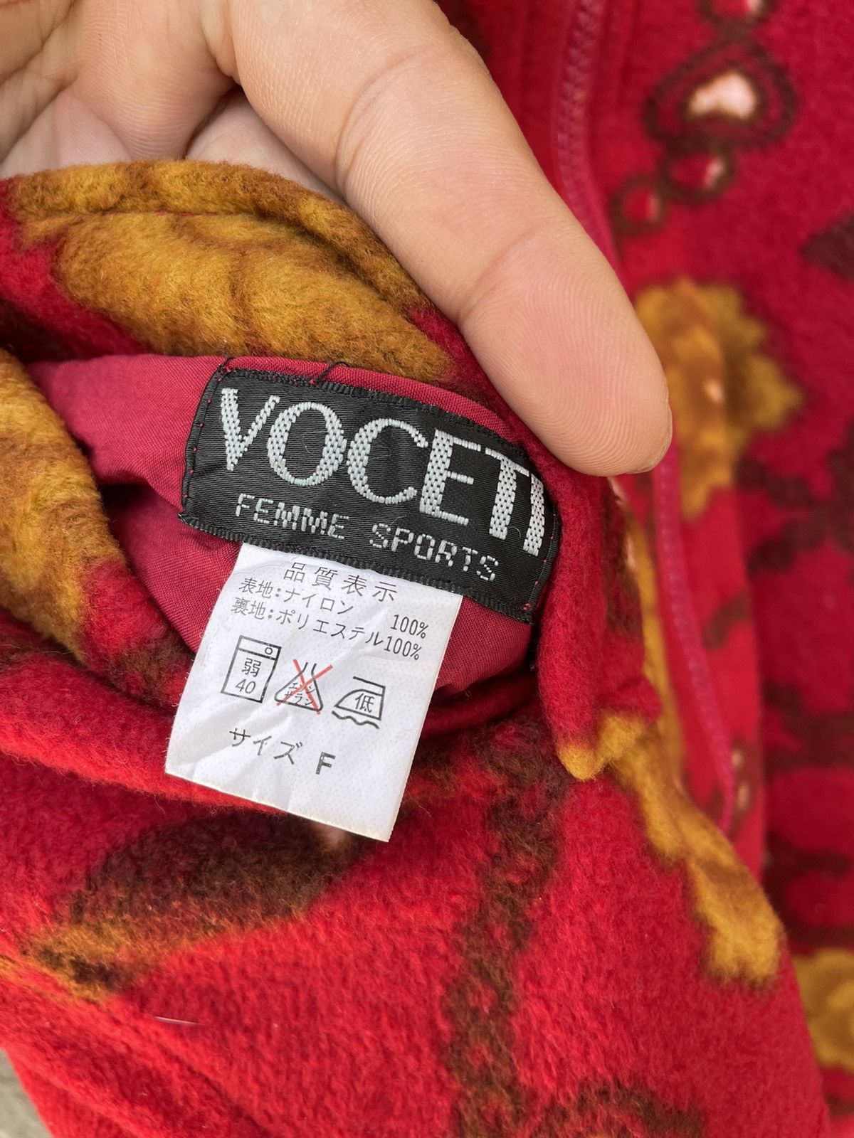 Japanese Brand × Vintage VOCETI FEMME SPORTS FLEECE JACKET Size US M / EU 48-50 / 2 - 5 Thumbnail