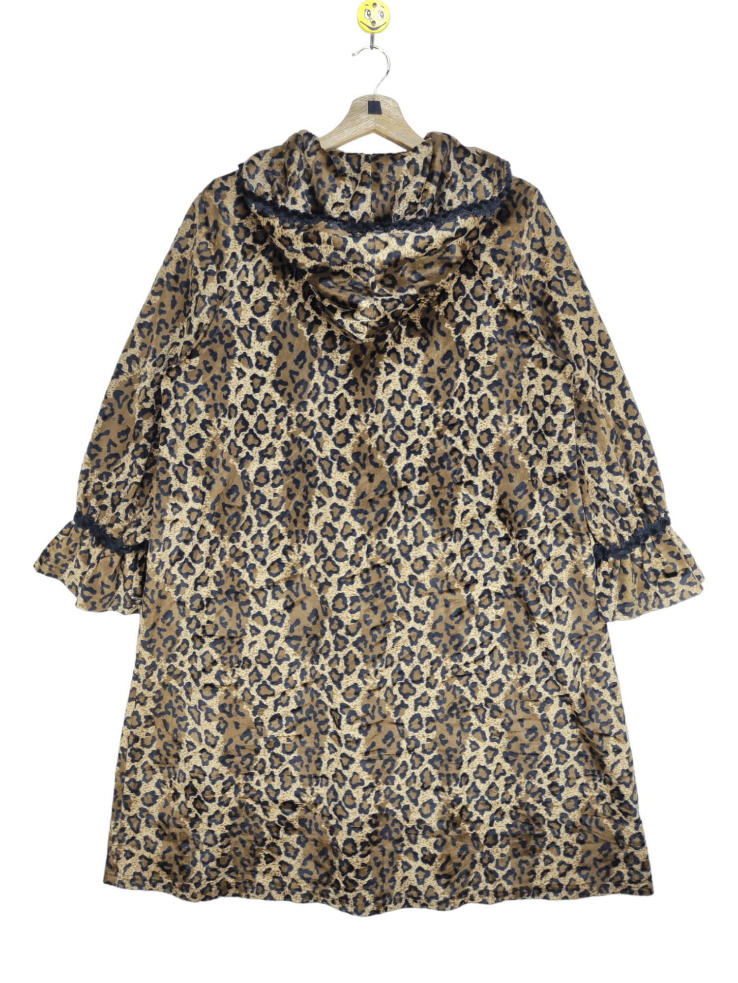 Japanese Brand Steals🔥Vintage Leopard Long Jacket Hooded Size M / US 6-8 / IT 42-44 - 2 Thumbnail