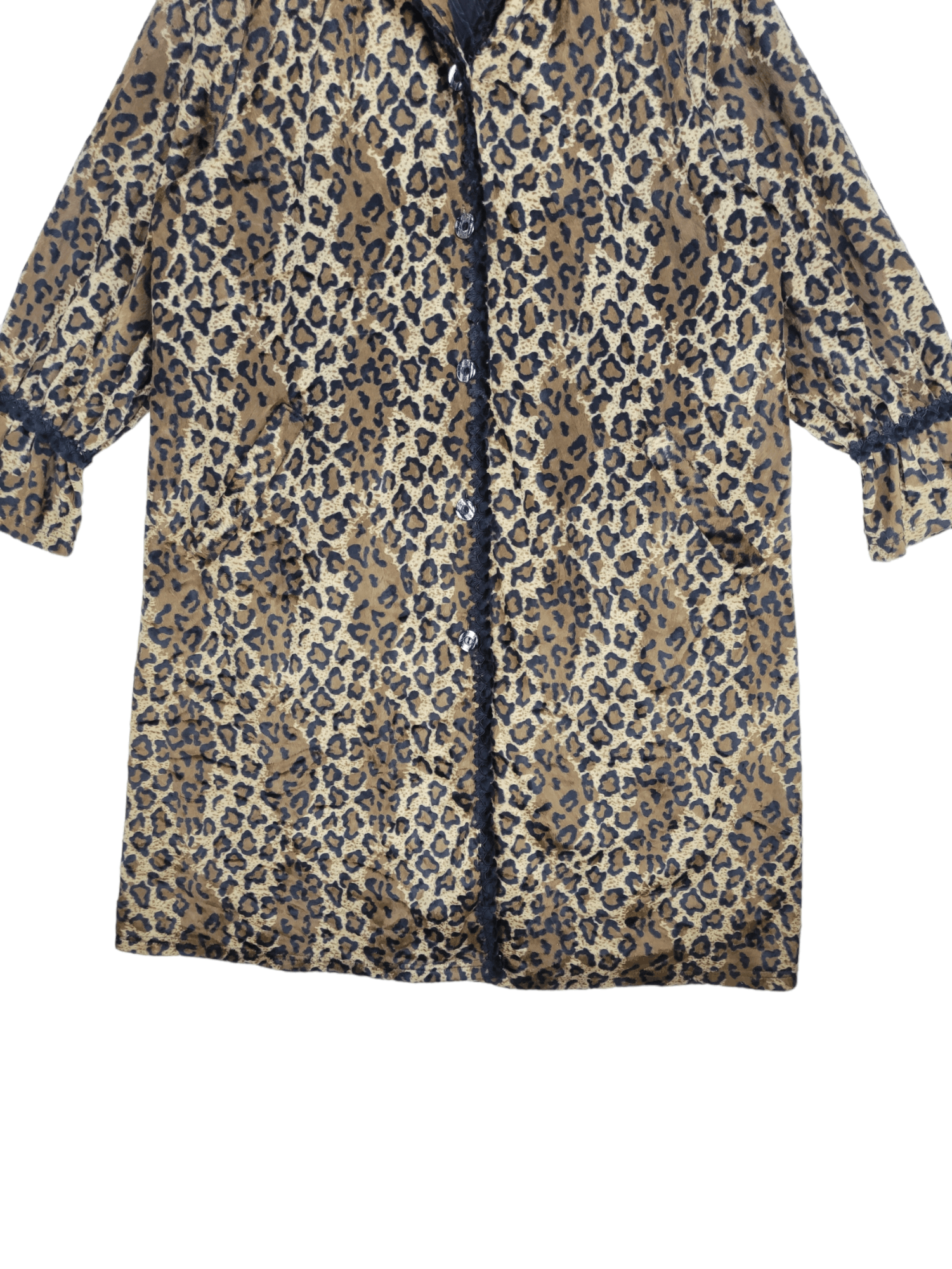 Japanese Brand Steals🔥Vintage Leopard Long Jacket Hooded Size M / US 6-8 / IT 42-44 - 7 Thumbnail