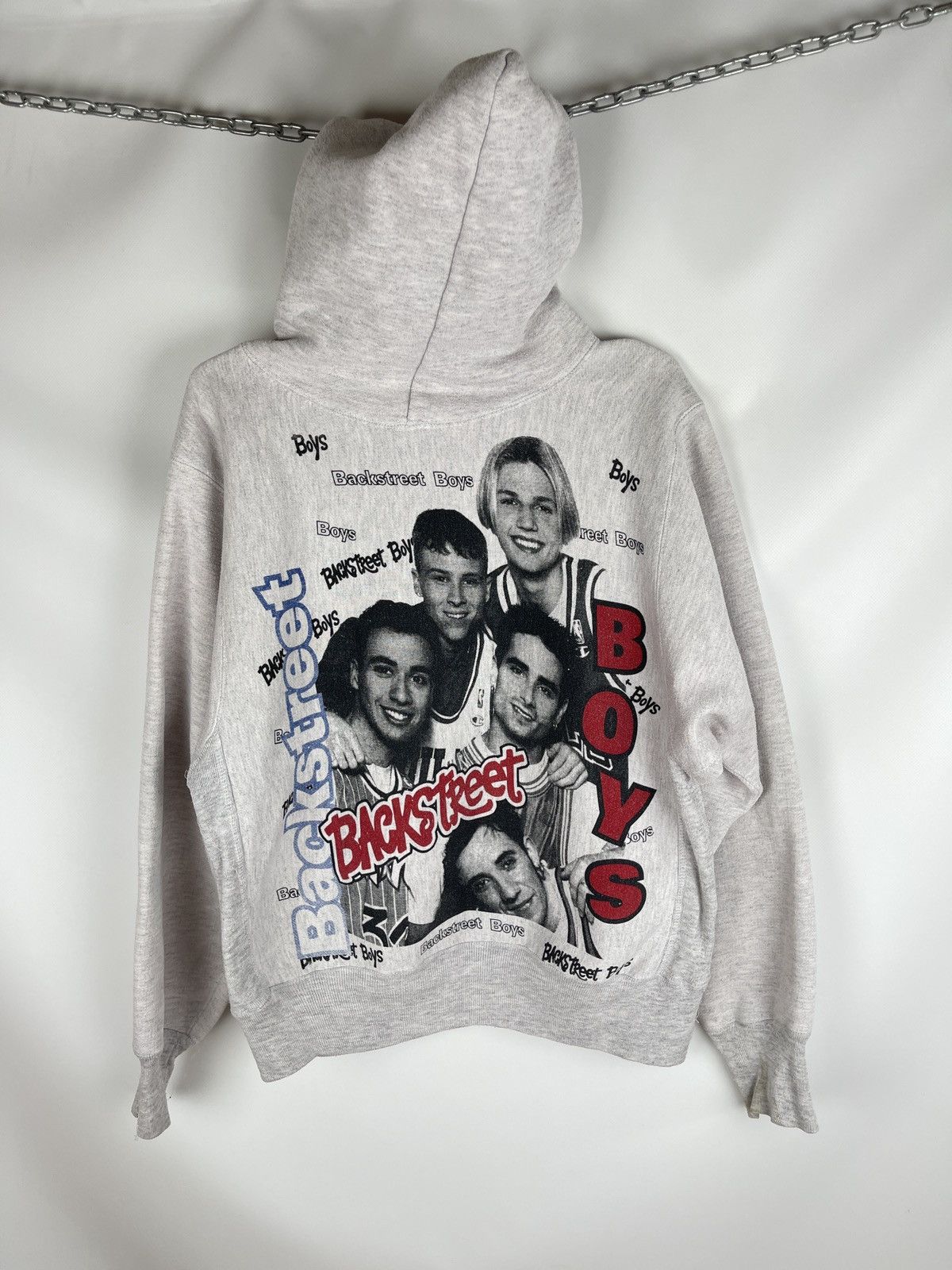 Band Tees Backstreet Boys vintage 90s Caliway big print grey hoodie Size US M / EU 48-50 / 2 - 10 Thumbnail