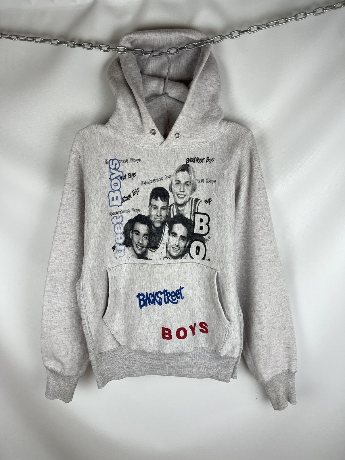Band Tees Backstreet Boys vintage 90s Caliway big print grey hoodie Size US M / EU 48-50 / 2 - 1 Thumbnail