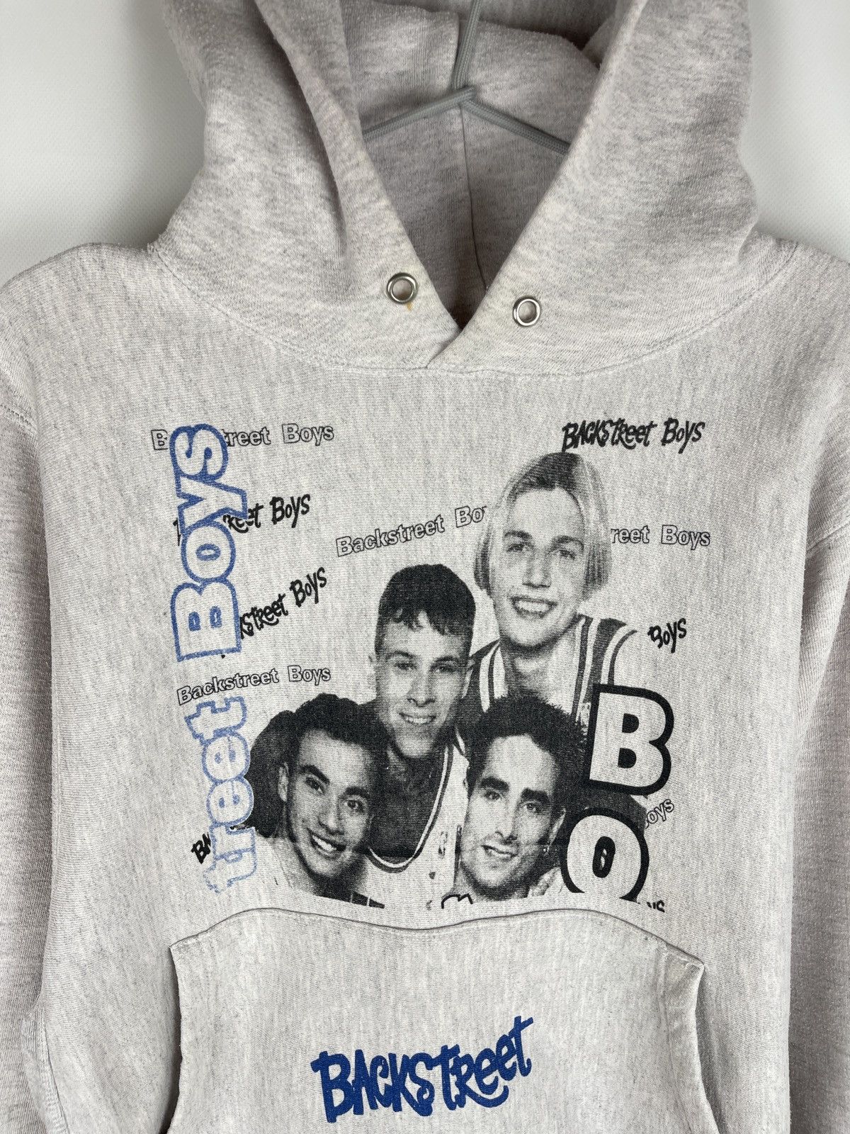 Band Tees Backstreet Boys vintage 90s Caliway big print grey hoodie Size US M / EU 48-50 / 2 - 6 Thumbnail