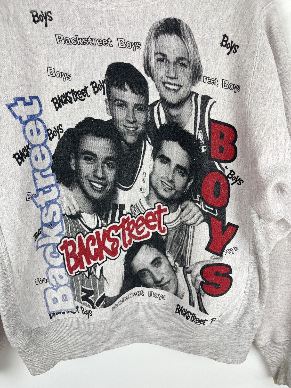 Band Tees Backstreet Boys vintage 90s Caliway big print grey hoodie Size US M / EU 48-50 / 2 - 12 Thumbnail