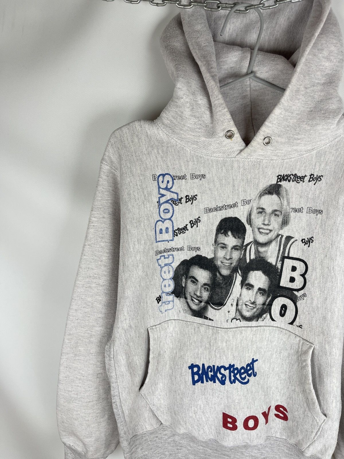 Band Tees Backstreet Boys vintage 90s Caliway big print grey hoodie Size US M / EU 48-50 / 2 - 2 Thumbnail