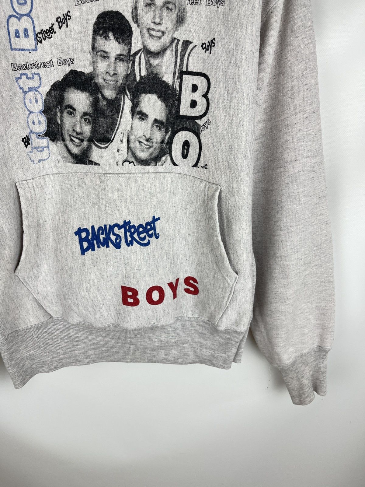 Band Tees Backstreet Boys vintage 90s Caliway big print grey hoodie Size US M / EU 48-50 / 2 - 4 Thumbnail