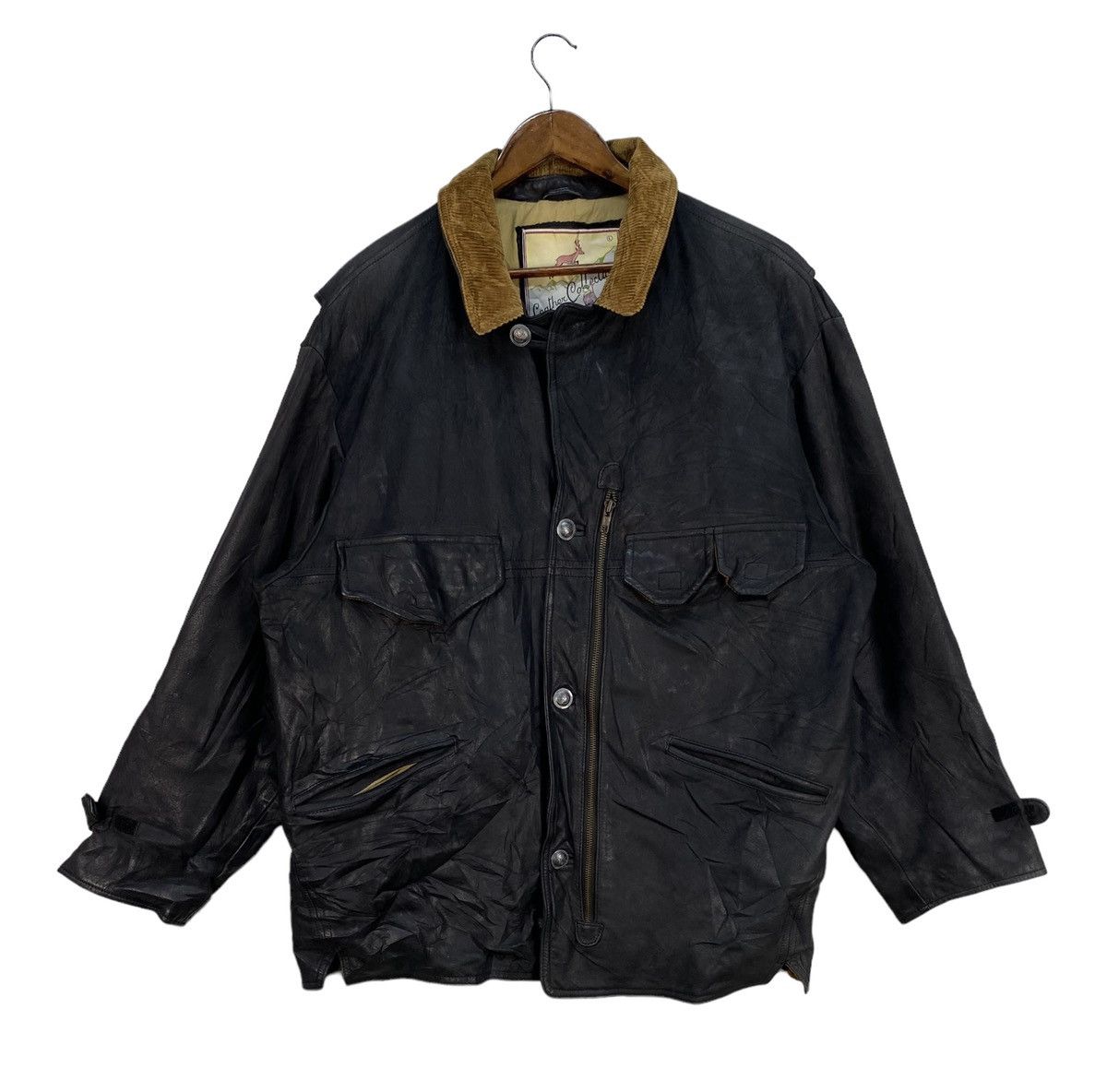 Japanese Brand Mitsumine Leather Collection Jacket Size US L / EU 52-54 / 3 - 1 Thumbnail
