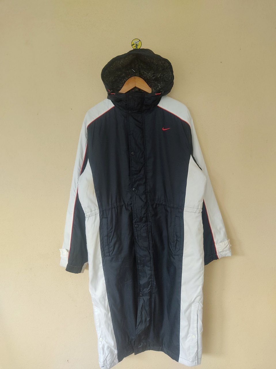 Nike × Other VINTAGE NIKE BIG SWOOSH LONG JACKET Size US M / EU 48-50 / 2 - 2 Thumbnail