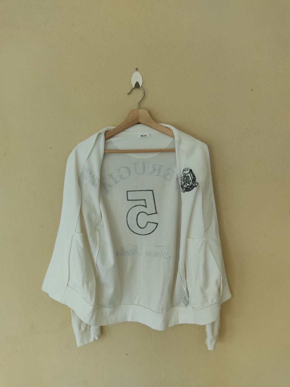 Ellesse × Japanese Brand × Vintage Vintage Ellesse Perugia 5 White Jacket Size US L / EU 52-54 / 3 - 7 Thumbnail