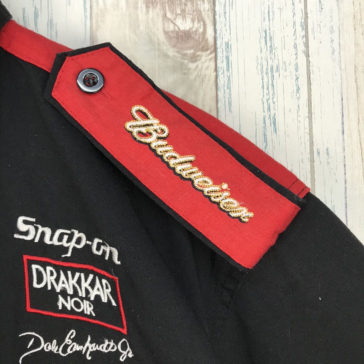 Budweiser Vintage Dale Earnhardt Jr Nascar Winston Cup Shirt Size US XXL / EU 58 / 5 - 6 Thumbnail