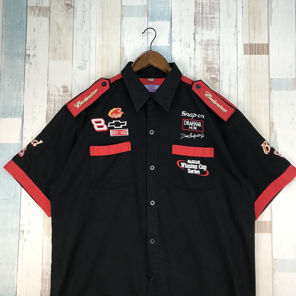 Budweiser Vintage Dale Earnhardt Jr Nascar Winston Cup Shirt Size US XXL / EU 58 / 5 - 3 Thumbnail