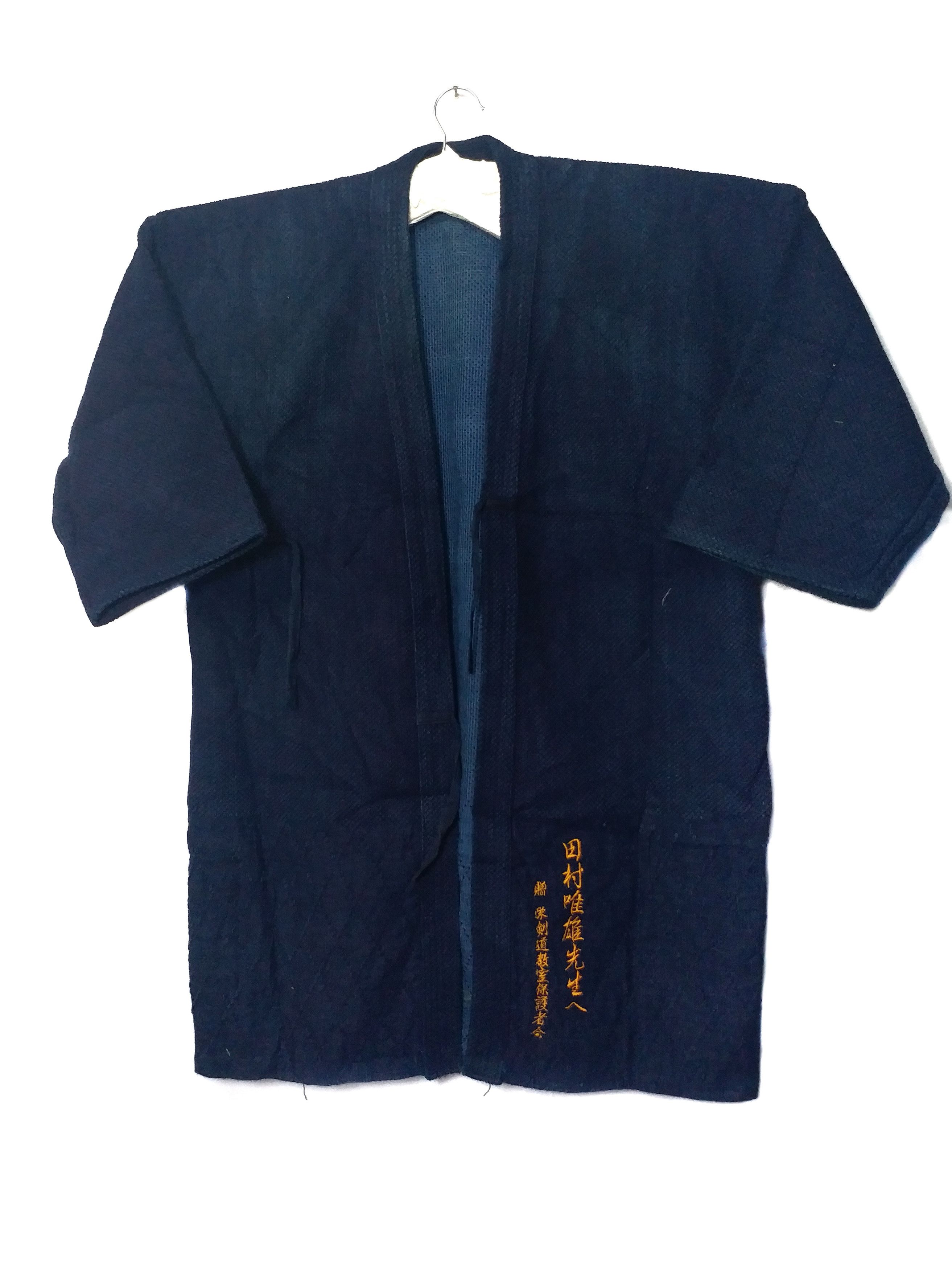 Indigo 💥Japan Kendogi Indigo Deep Dyed Kimono Boro Size US L / EU 52-54 / 3 - 1 Thumbnail