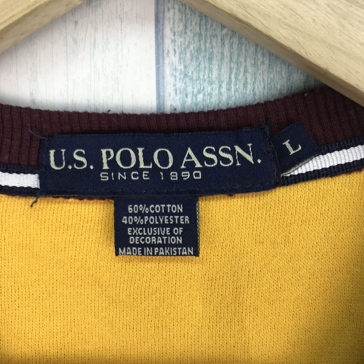 U.S. Polo Assn. Vintage U.S POLO ASSN Sweatshirt Size US L / EU 52-54 / 3 - 6 Thumbnail