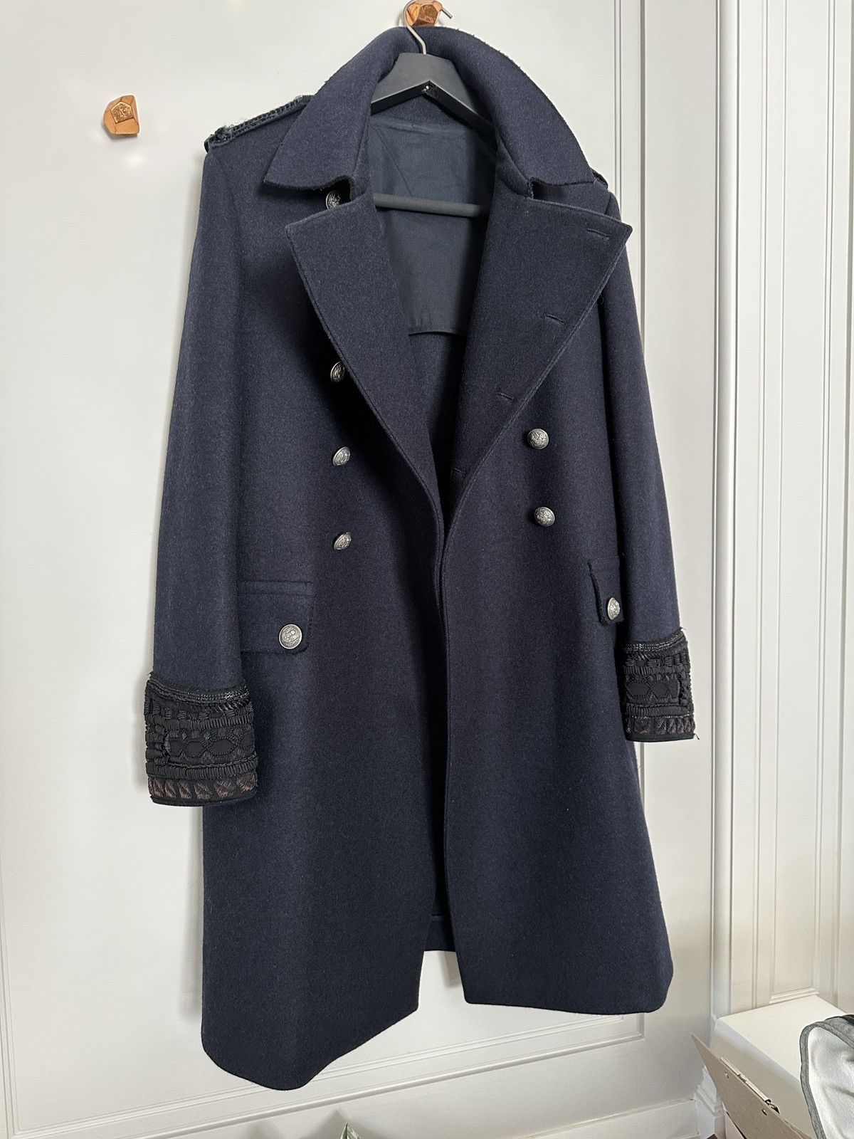Balmain BALMAIN 2012 FW Navy Coat size 50 Size US M / EU 48-50 / 2 - 3 Thumbnail