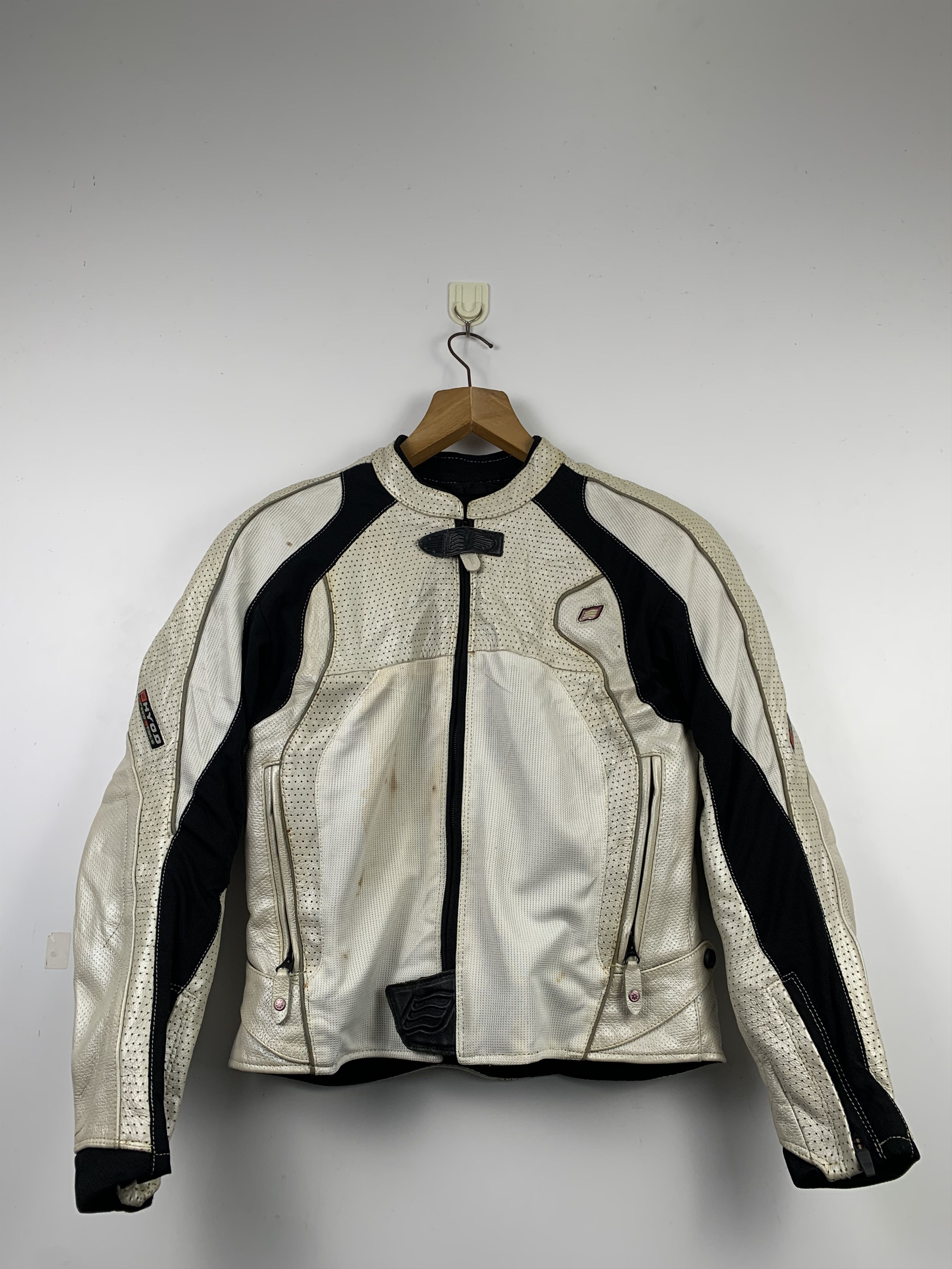 image of Hamamatsu Grandprix Moto Racing Jacket in Black White, Women's (Size Medium)
