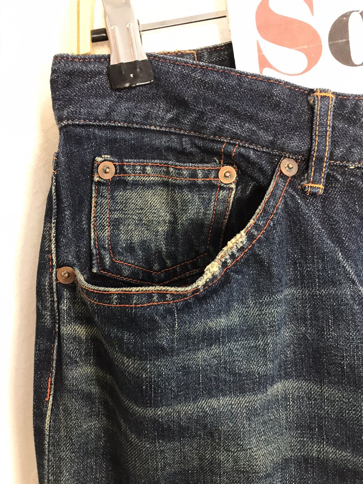 Japanese Brand Vintage Kato Selvedge Made In Japan 🇯🇵 Jeans Style Size US 32 / EU 48 - 9 Thumbnail