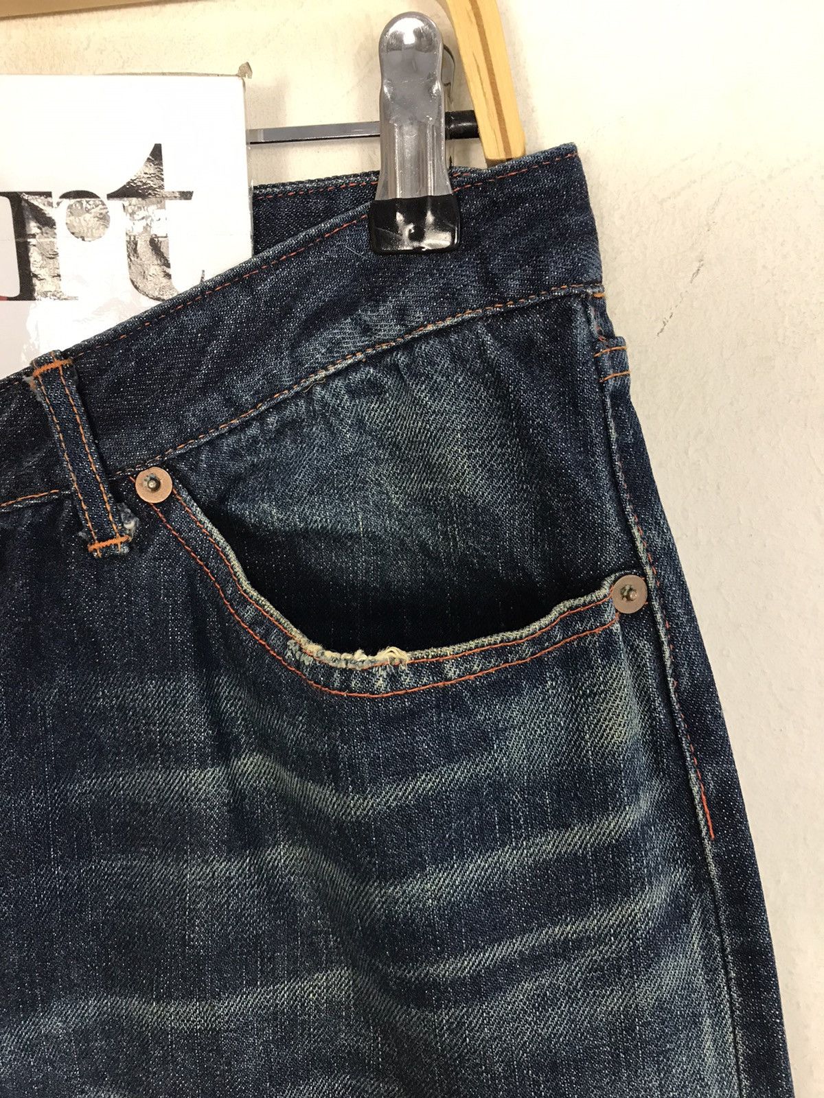 Japanese Brand Vintage Kato Selvedge Made In Japan 🇯🇵 Jeans Style Size US 32 / EU 48 - 6 Thumbnail
