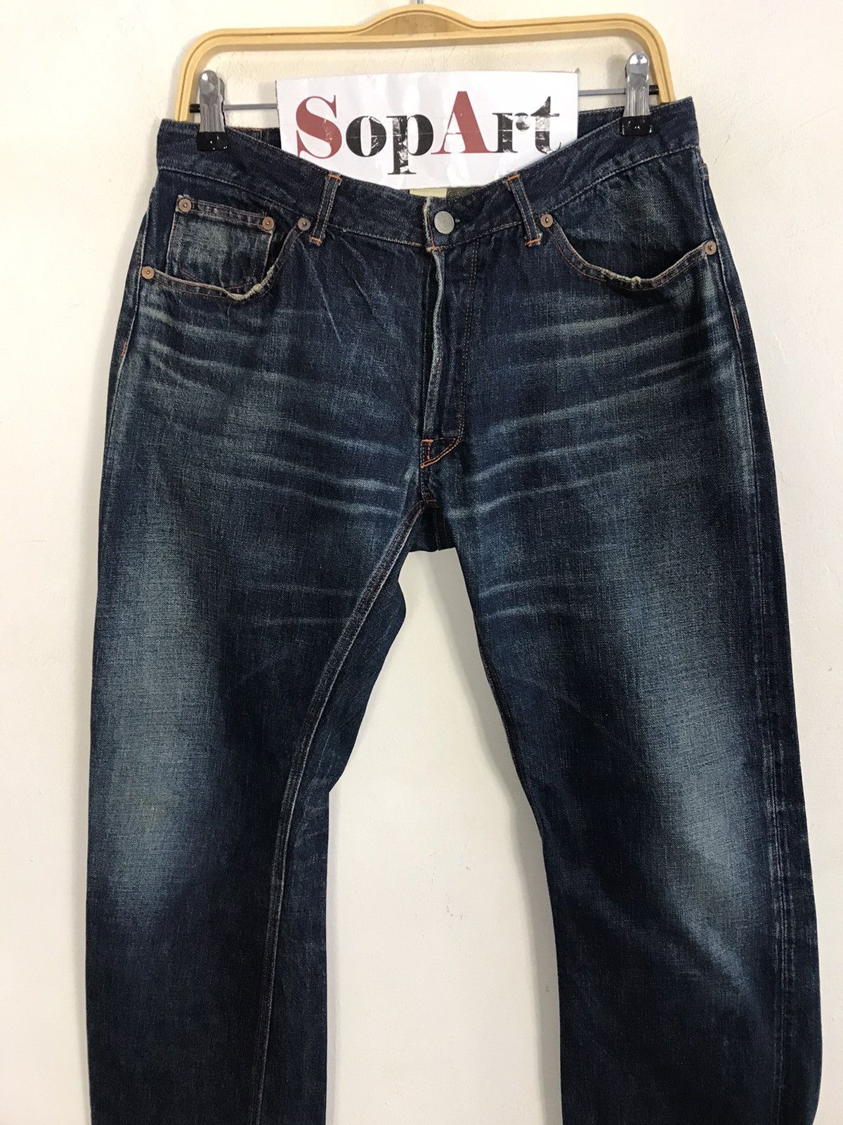 Japanese Brand Vintage Kato Selvedge Made In Japan 🇯🇵 Jeans Style Size US 32 / EU 48 - 3 Thumbnail