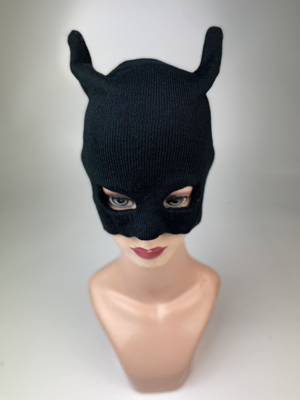 Japanese Brand Japanese Bunny Devil Horn Catwoman Balacalava Beanie Hat Size ONE SIZE - 2 Thumbnail