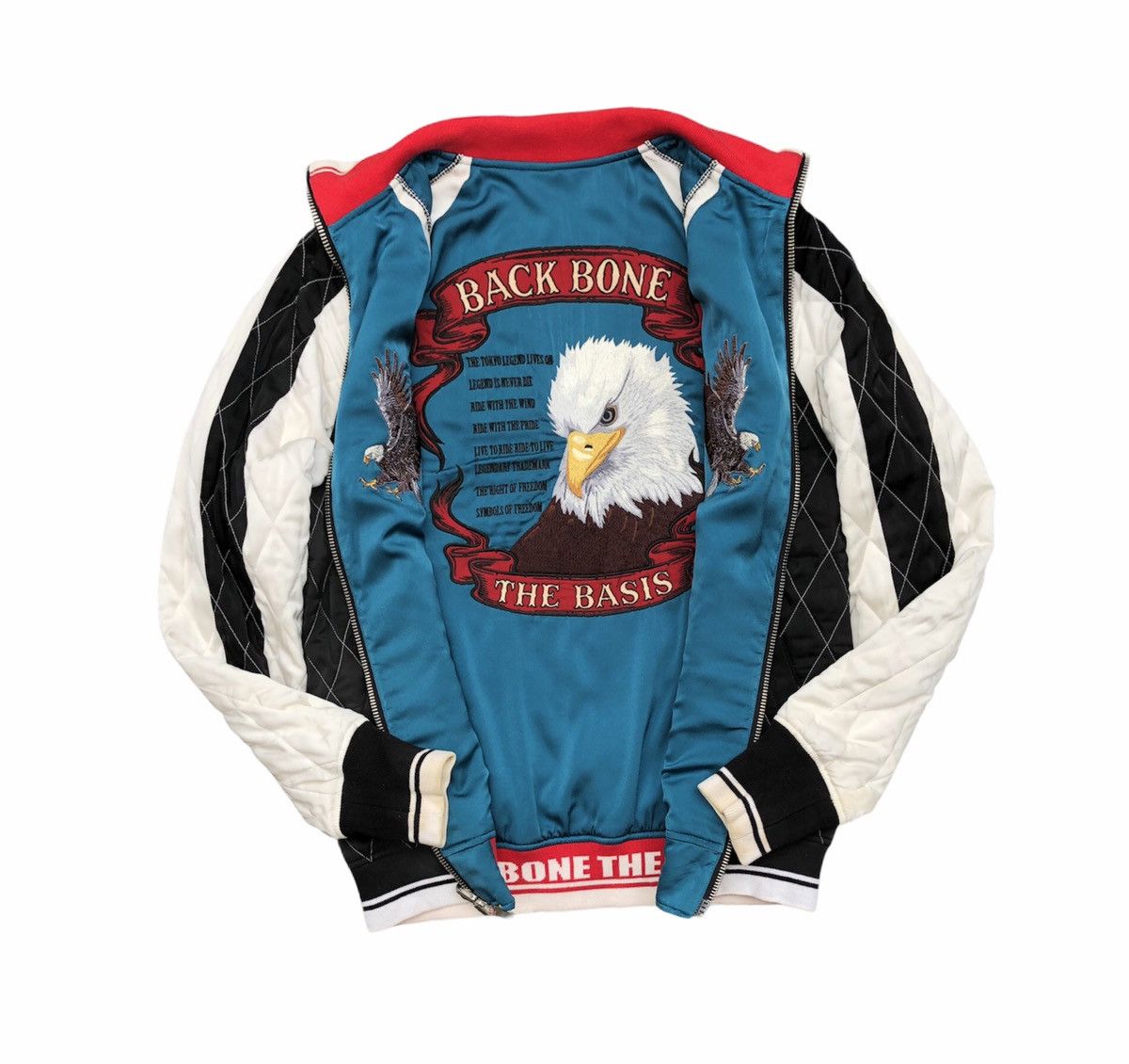 Backbone 🔥Dragon Head/Eagle Quilted Sukajan Reversible Jacket Size US M / EU 48-50 / 2 - 3 Thumbnail